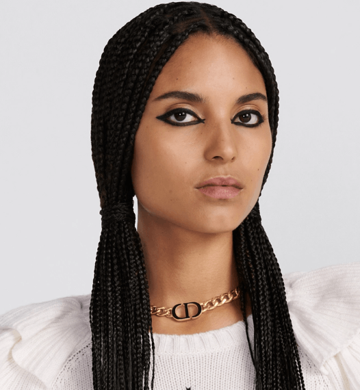 Dior o1w1db10225 Size: OS 30 Montaigne Necklace in Gold/Black Size ONE SIZE - 4 Thumbnail