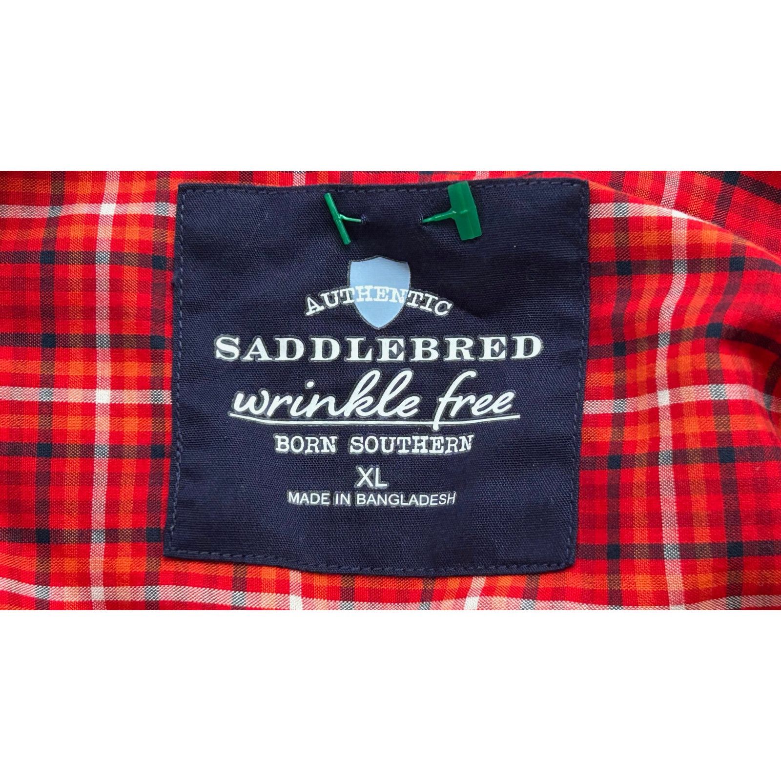 Saddlebred Saddlebred | Men's Wrinkle Free Plaid Button Down Shirt | XL Size XL / US 12-14 / IT 48-50 - 3 Thumbnail
