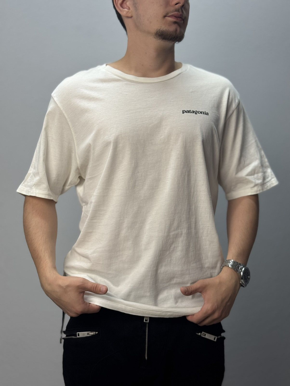 Patagonia Vintage Patagonia T-shirt White Outdoor Arcteryx Style Y2K Size US M / EU 48-50 / 2 - 2 Thumbnail