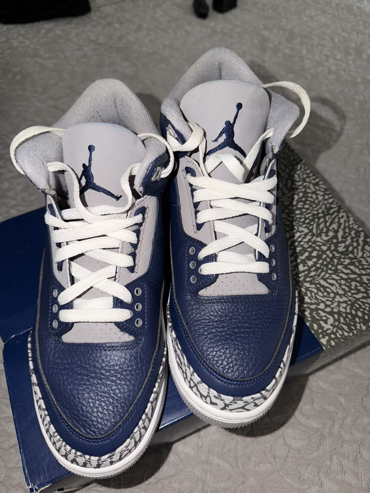 Jordan Brand Air Jordan 3 Retro 'Georgetown' Size US 8.5 / EU 41-42 - 2 Thumbnail
