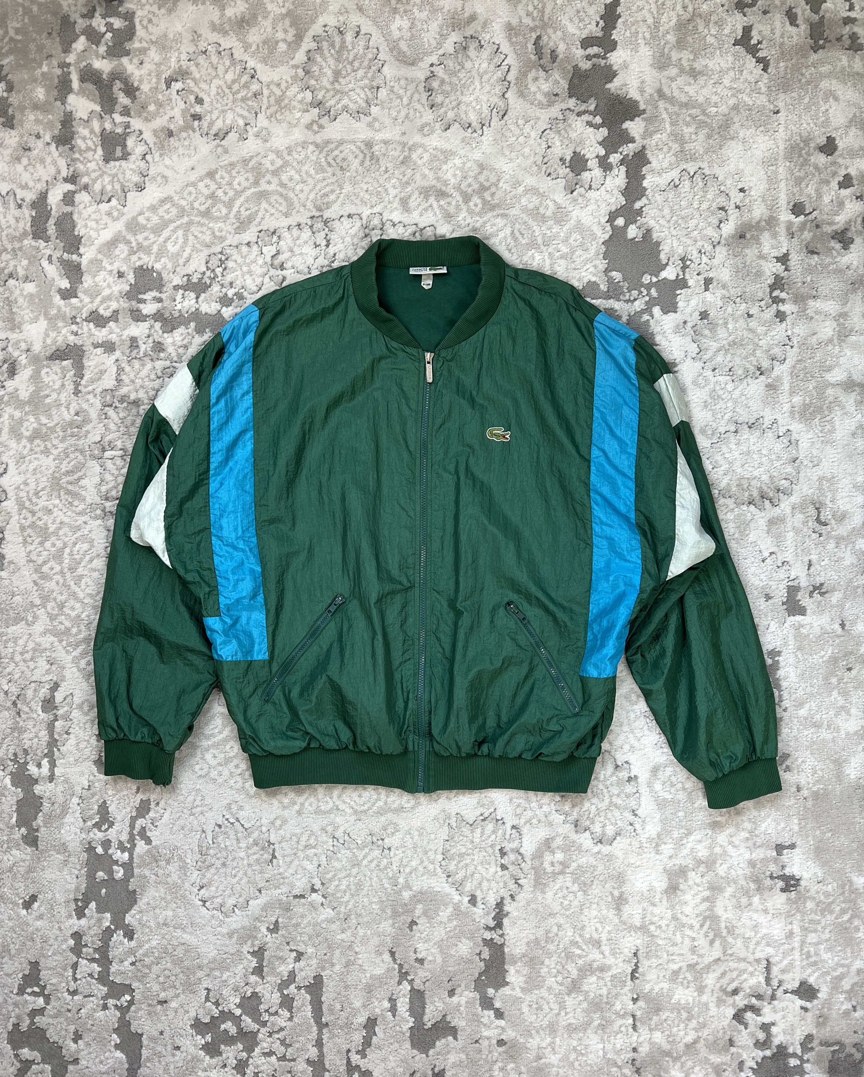 Lacoste Vintage 80s 90s Lacoste Chemise Bomber Jacket Sz 5 (L/XL) Size US L / EU 52-54 / 3 - 1 Thumbnail