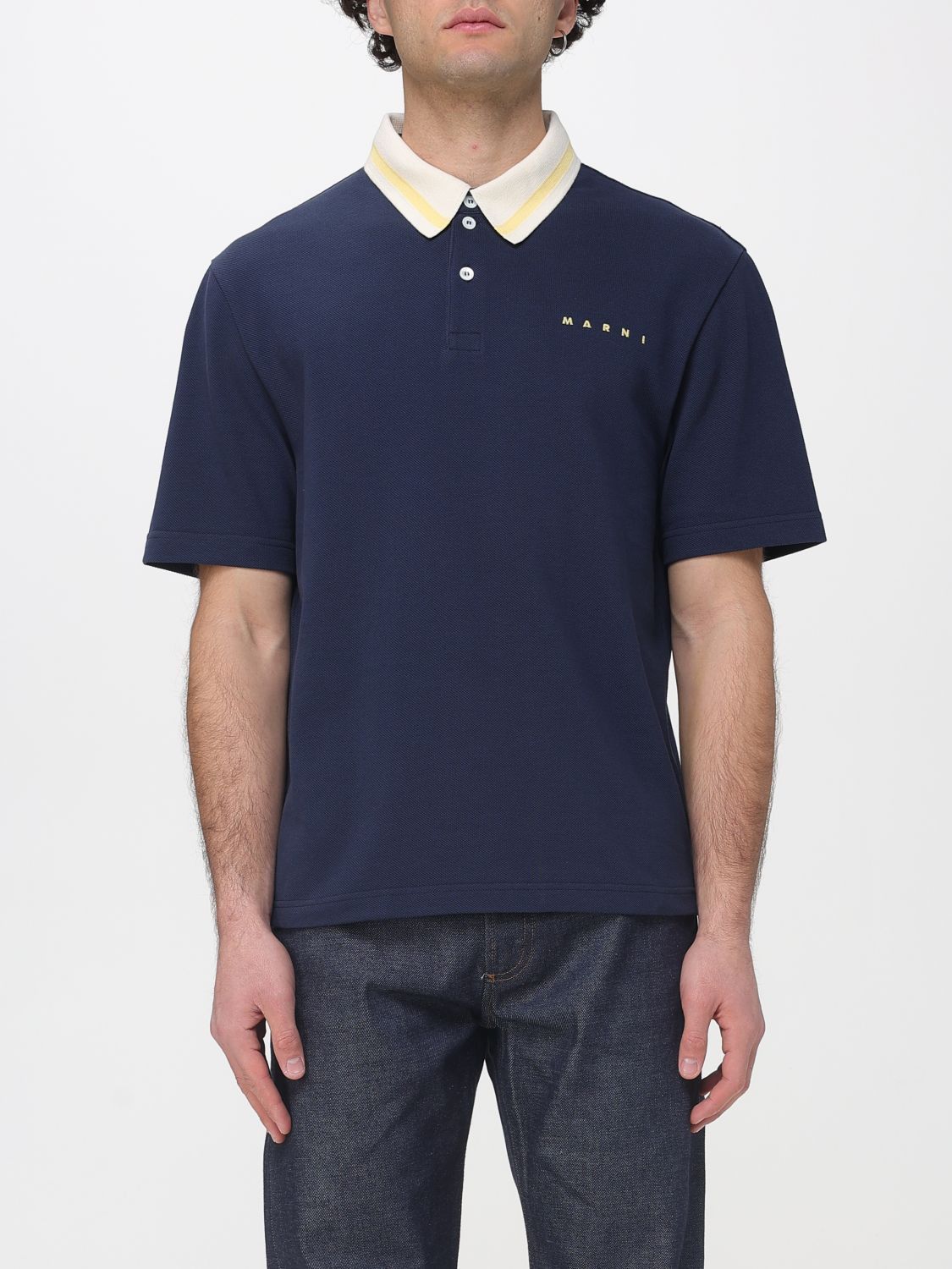 Marni Polo Shirt Men Blue