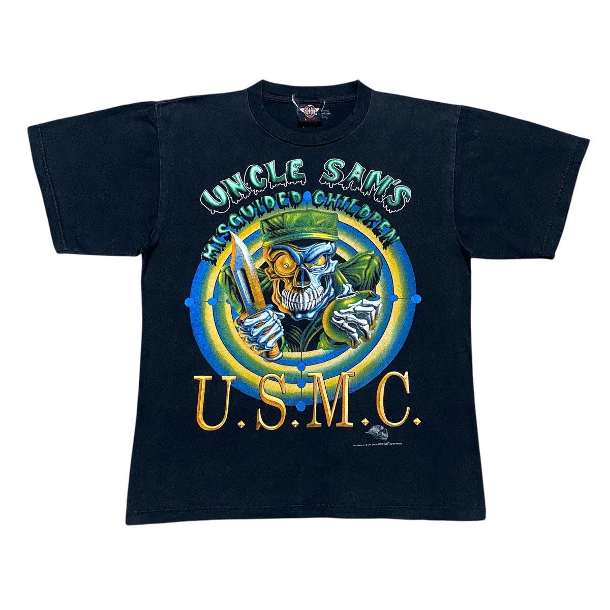 Vintage Rare‼️🔥Vintage USMC Uncle Sam’s Misguided Children T-Shirt Size US M / EU 48-50 / 2 - 1 Thumbnail