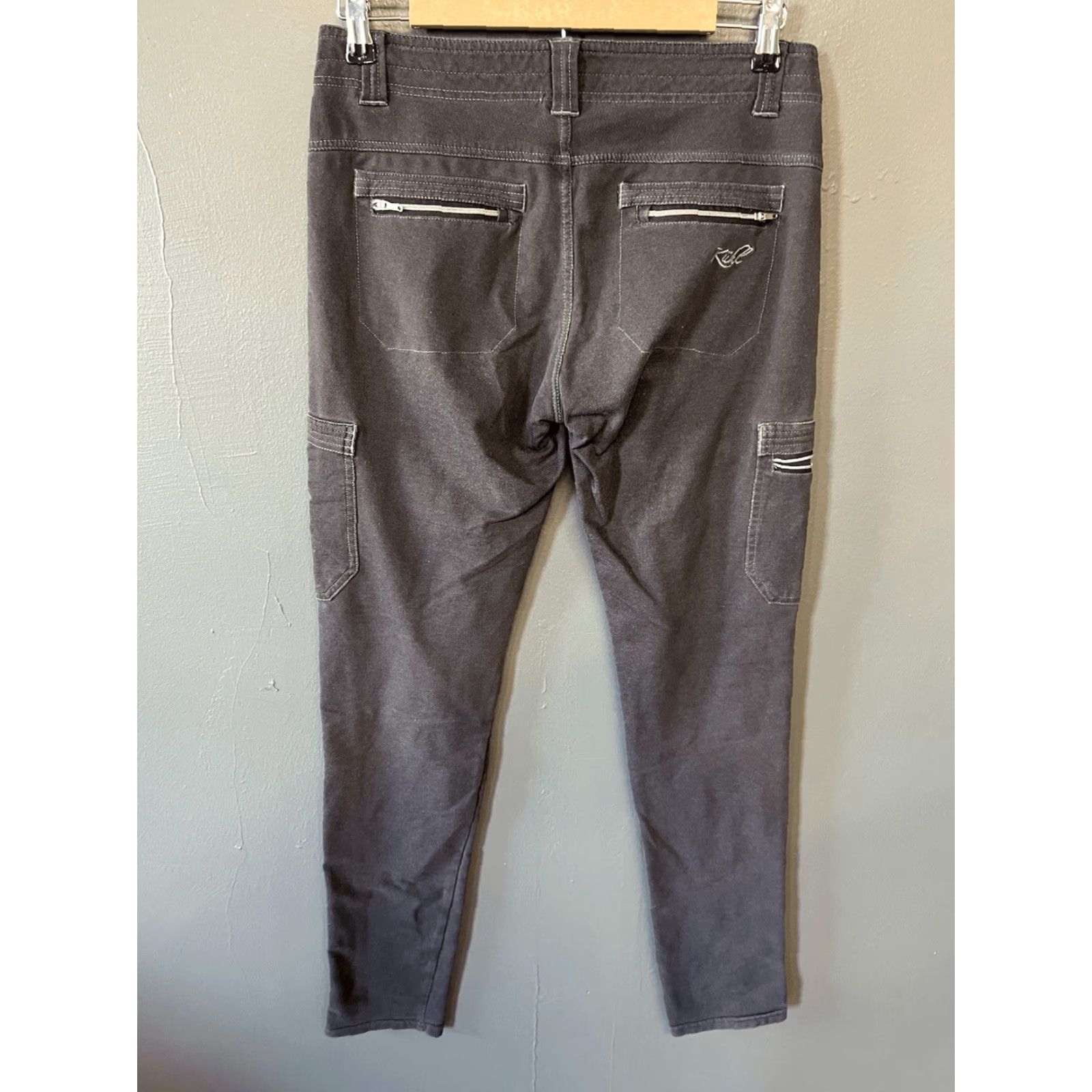 Vintage Kuhl Pants Women's 6 Reg Krush Gray Cargo Pockets Performance Hiking Stretch Size 28" / US 6 / IT 42 - 3 Thumbnail
