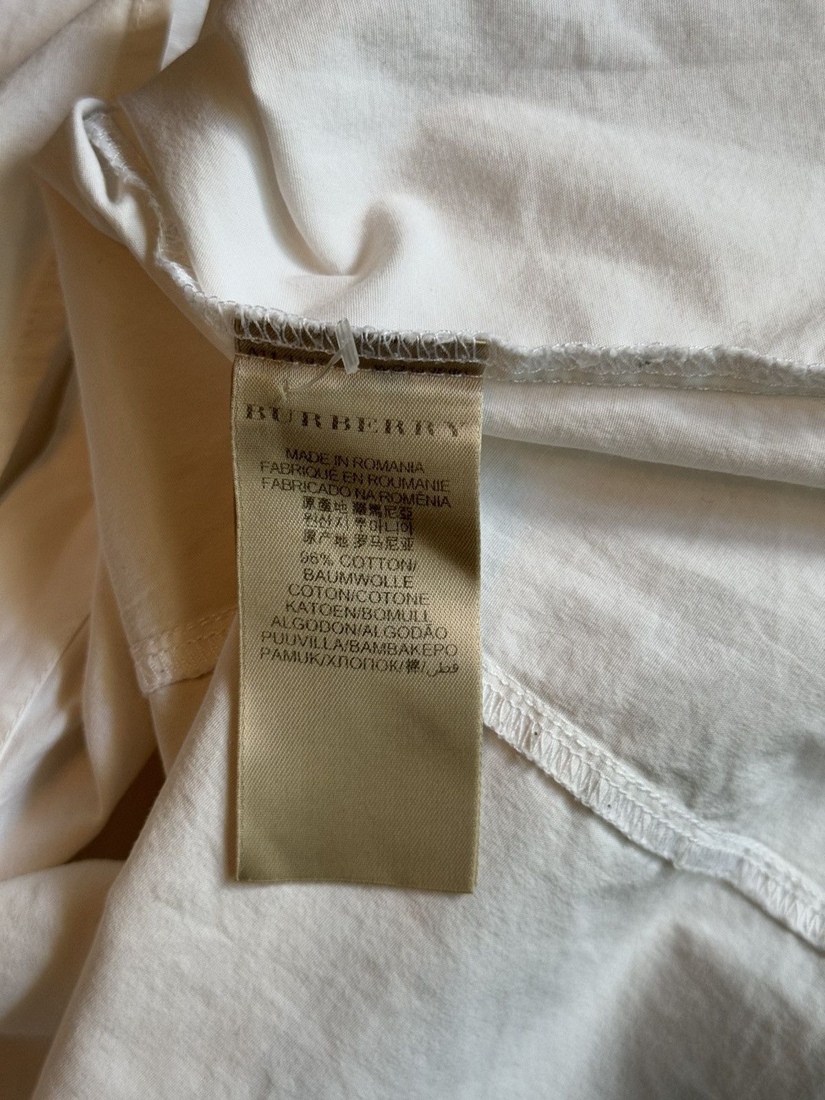 Burberry × Designer Burberry Brit white buttons up shirt blouse Size M / US 6-8 / IT 42-44 - 5 Thumbnail