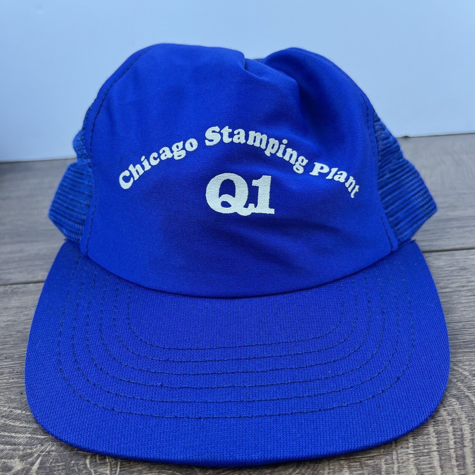 Other Chicago Stamping Plant Hat Q1 Blue Hat Snapback Adjustable A Size ONE SIZE - 1 Thumbnail