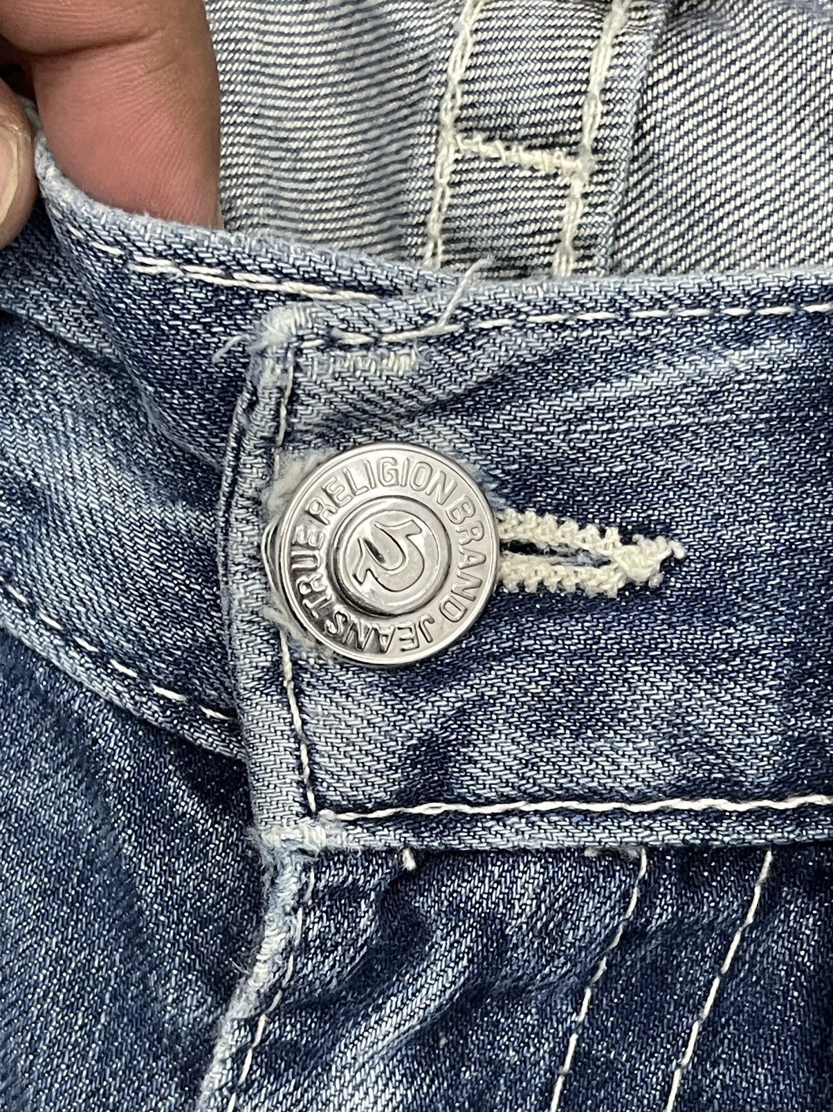 True Religion Vintage True Religion Section Ricky Distressed Denim Size US 33 - 5 Thumbnail