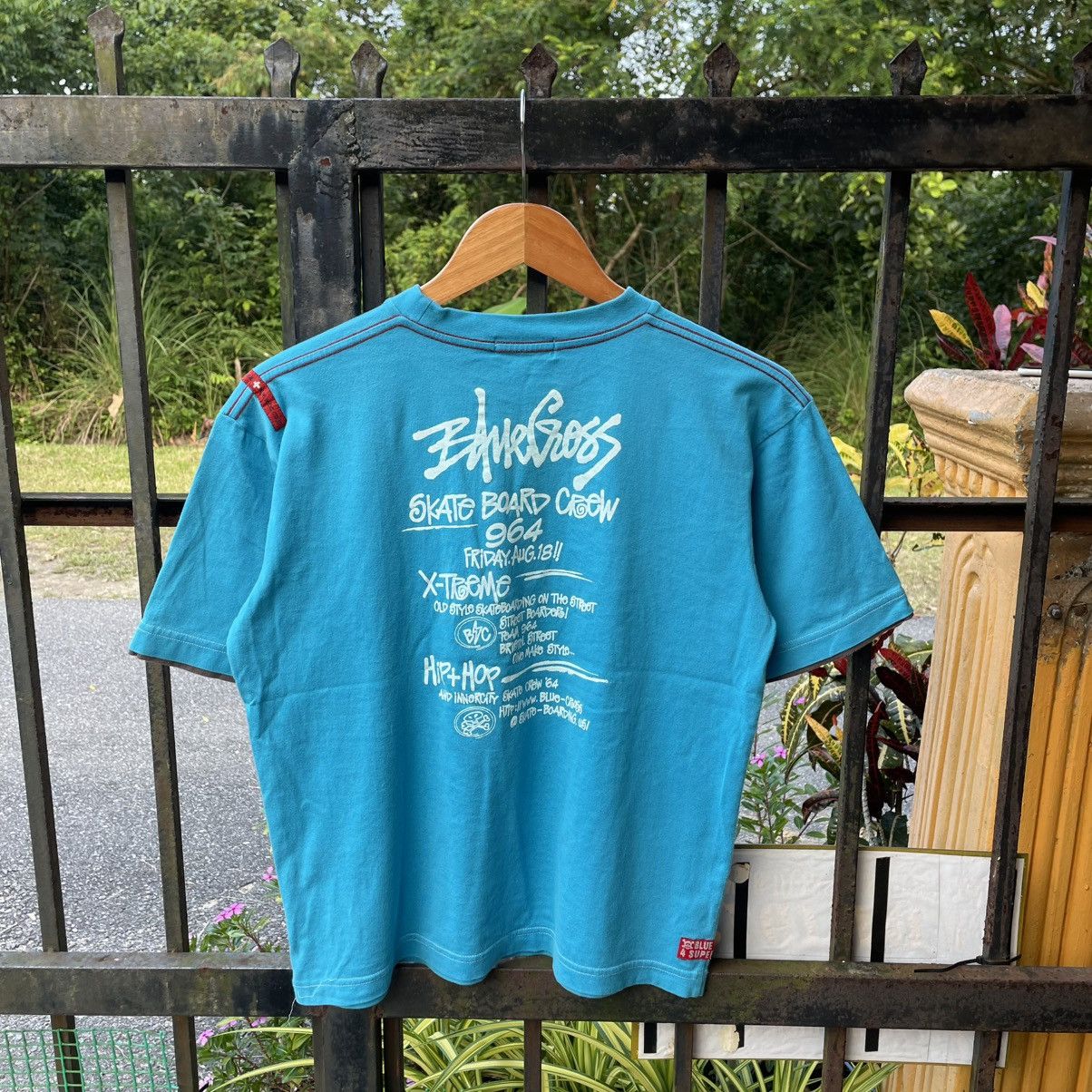 Welcome Skateboards 🔥Vintage Blue Cross Skateboarding Company Hip Hop Tee Size US S / EU 44-46 / 1 - 2 Thumbnail