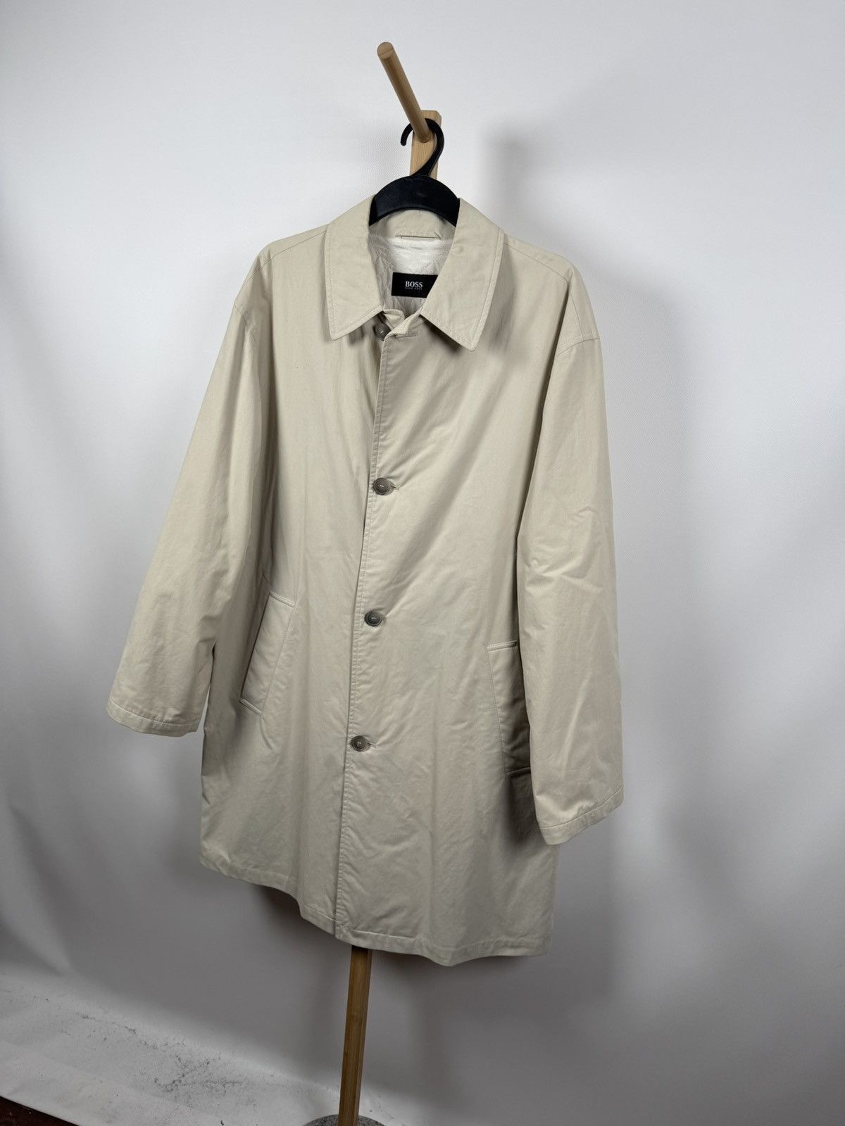 Designer × Hugo Boss × Vintage Vintage Hugo Boss Trench Coat 54 Size US L / EU 52-54 / 3 - 2 Thumbnail
