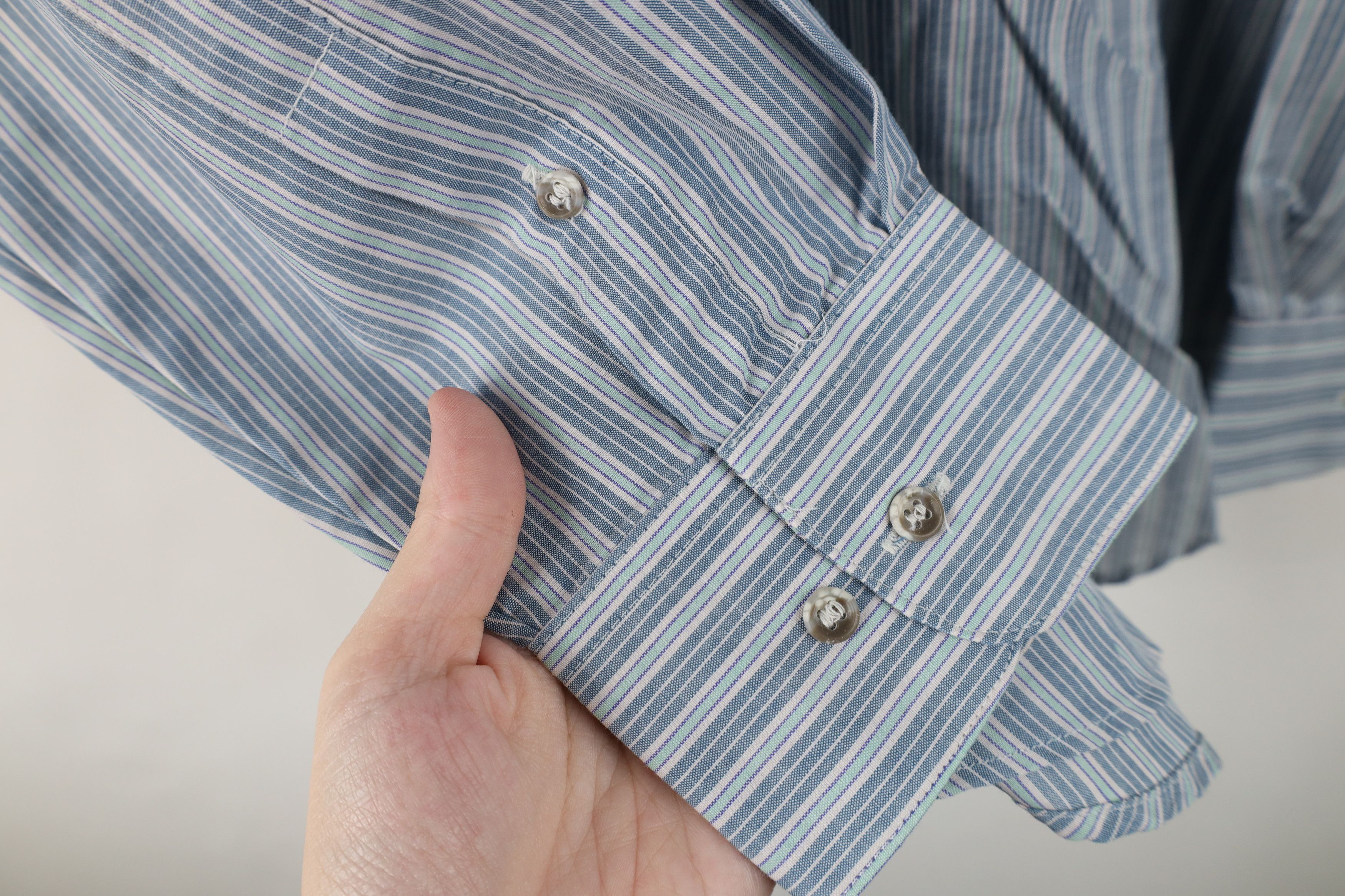 Vintage Deadstock Vintage 80s 90s Streetwear Block Button Down Shirt Size US M / EU 48-50 / 2 - 7 Thumbnail