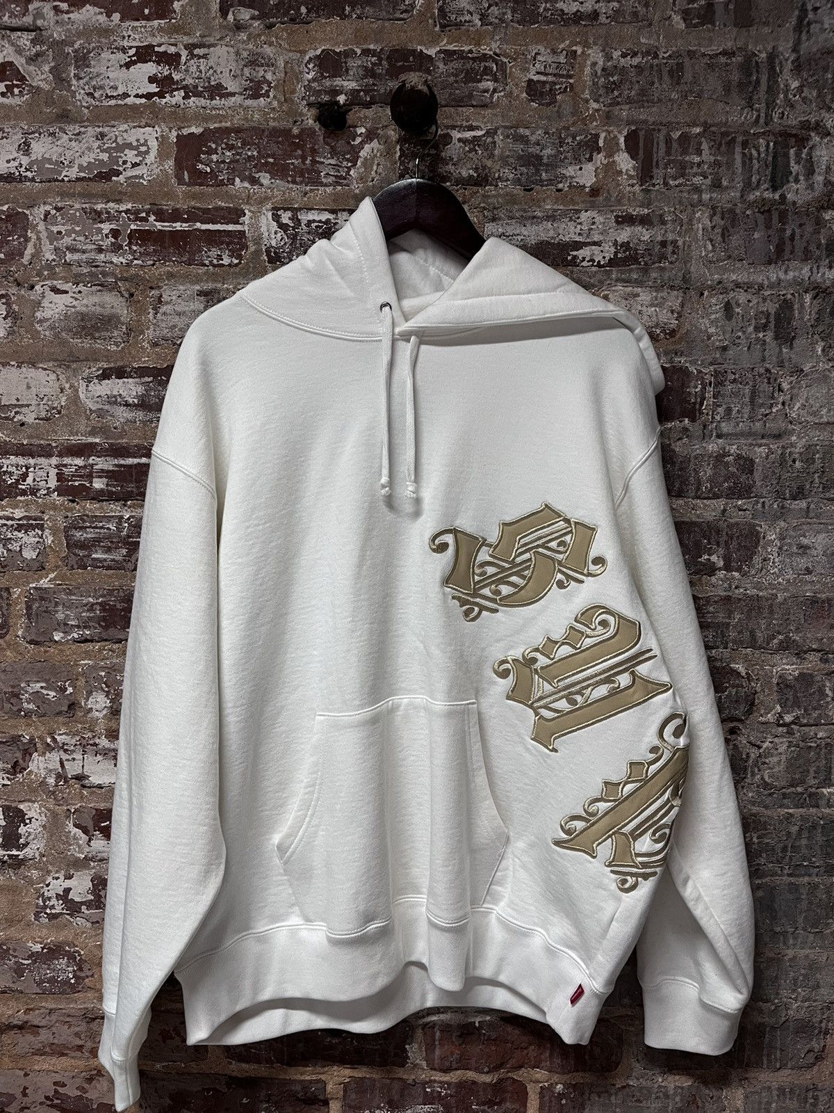 Supreme Supreme Old English Wrap Hoodie Size US L / EU 52-54 / 3 - 1 Thumbnail