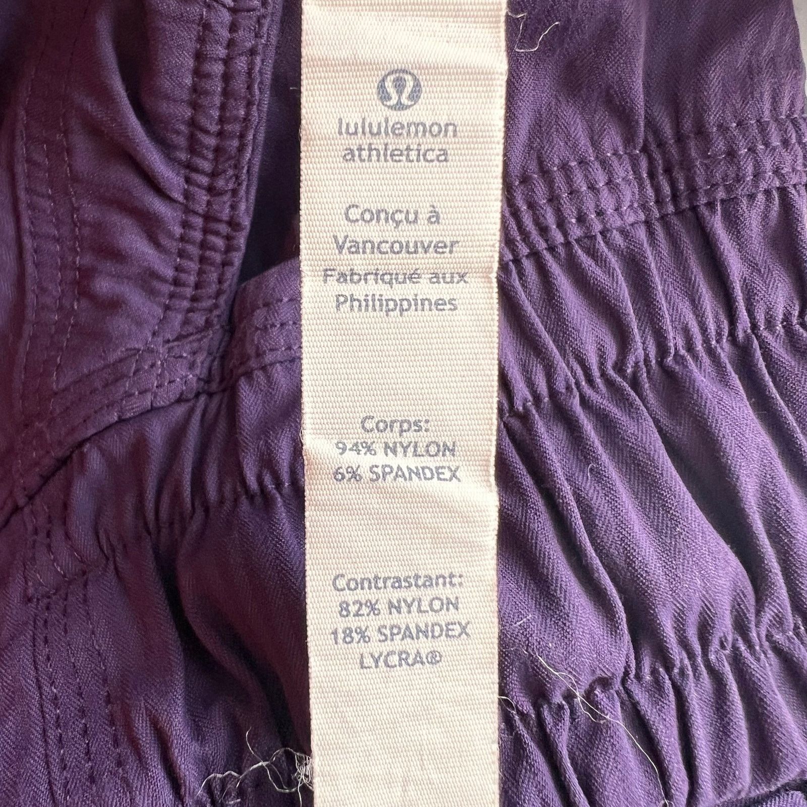 Lululemon Lululemon Purple Paperbag Shorts, US4 Size 27" / US 4 / IT 40 - 9 Thumbnail