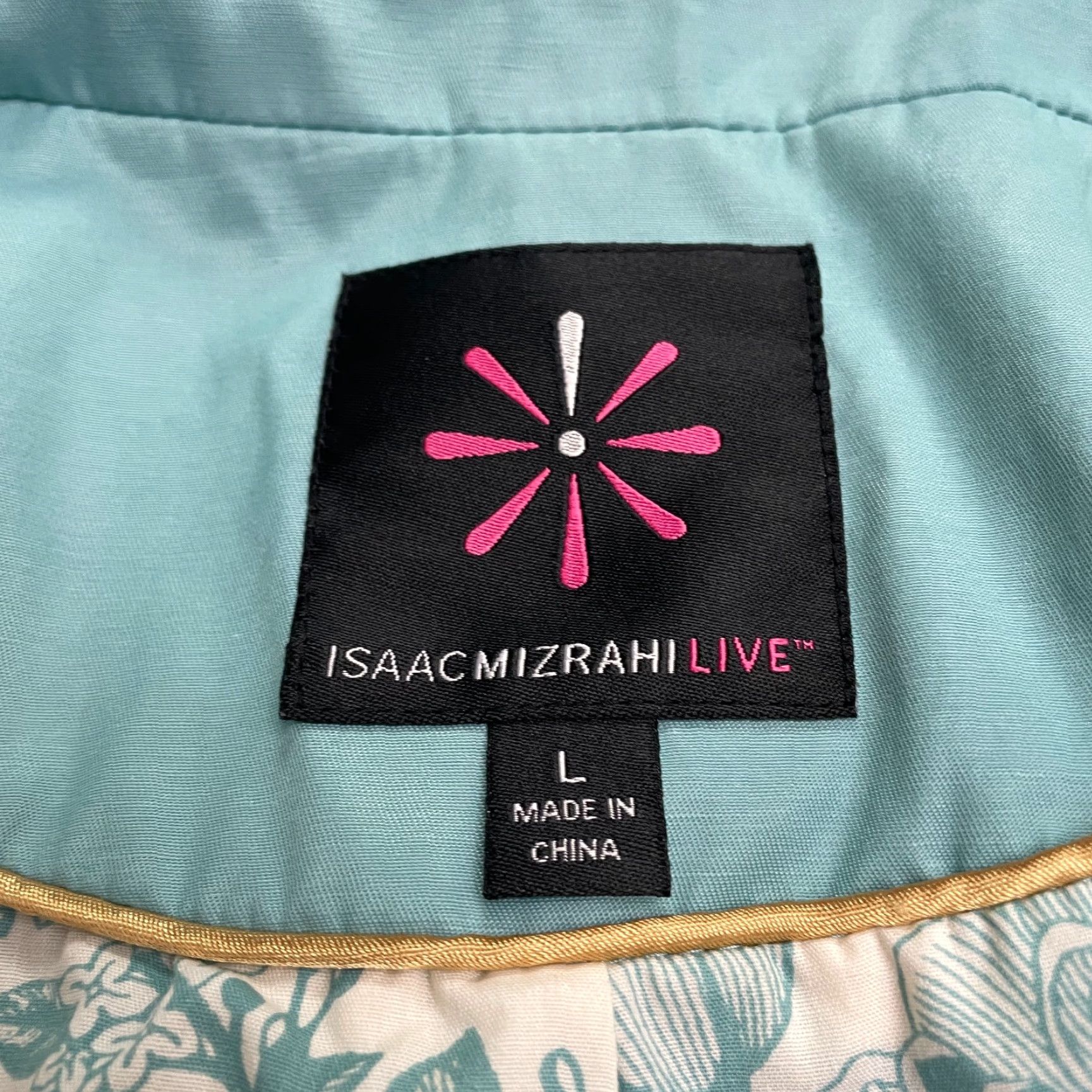 Old Navy Isaac Mizrahi Live Peacoat Jacket Womens Large Green Button Down Size L / US 10 / IT 46 - 6 Thumbnail