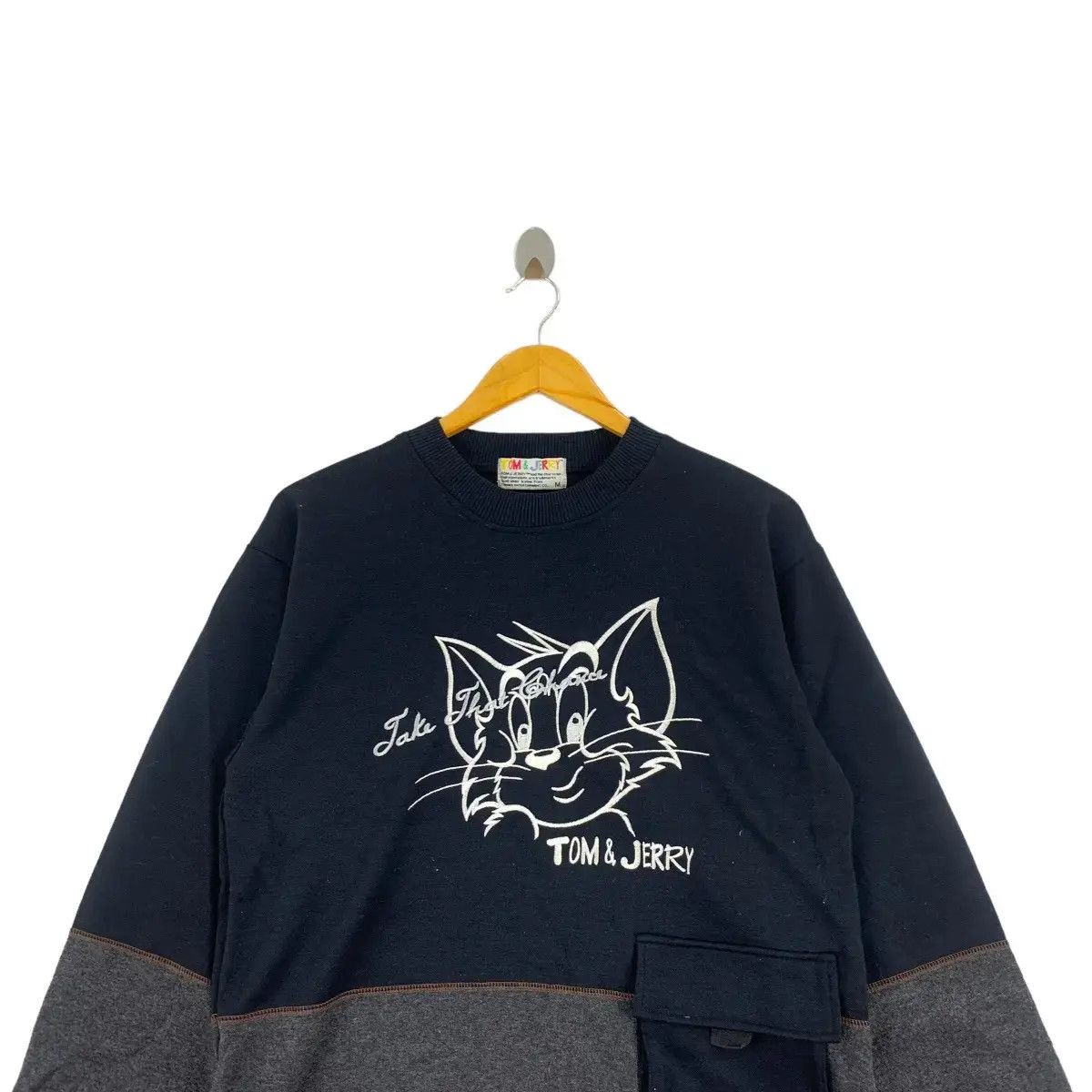 Vintage TOM & JERRY Cartoon Network Embroidered Character Pocket Size US M / EU 48-50 / 2 - 1 Thumbnail