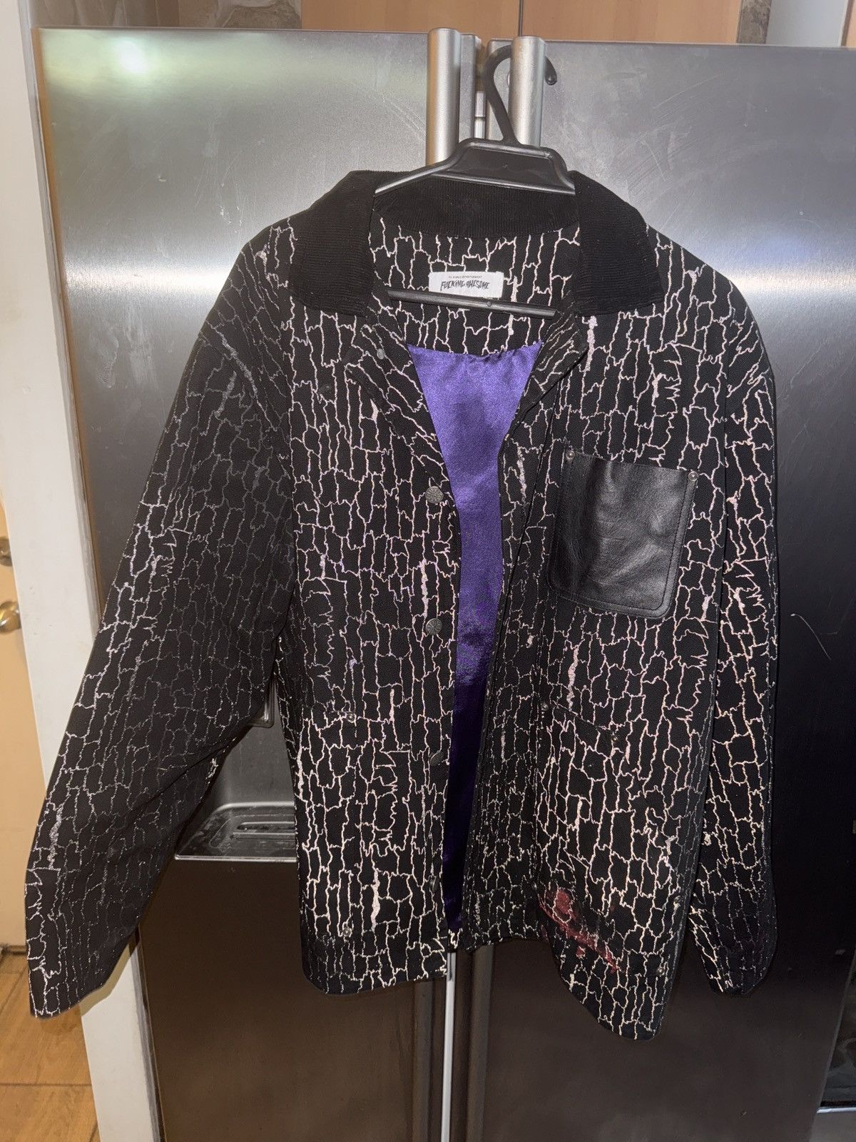 Fucking Awesome fucking awesome workwear type vest with purple silk inside Size US XL / EU 56 / 4 - 1 Thumbnail