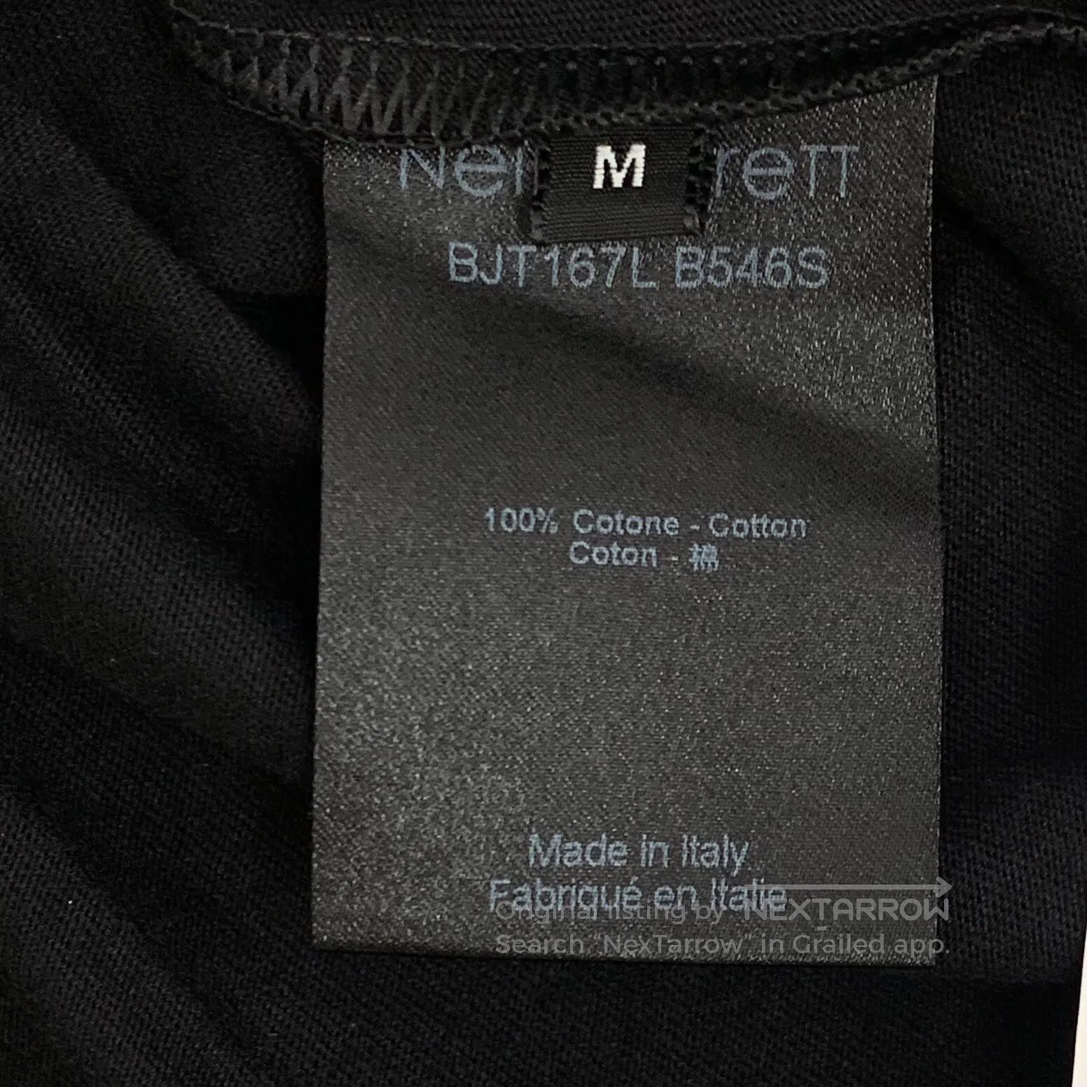 Neil Barrett Neil Barrett Black Angel Eagle Printed Cotton Crew Neck Sh Size US M / EU 48-50 / 2 - 7 Thumbnail