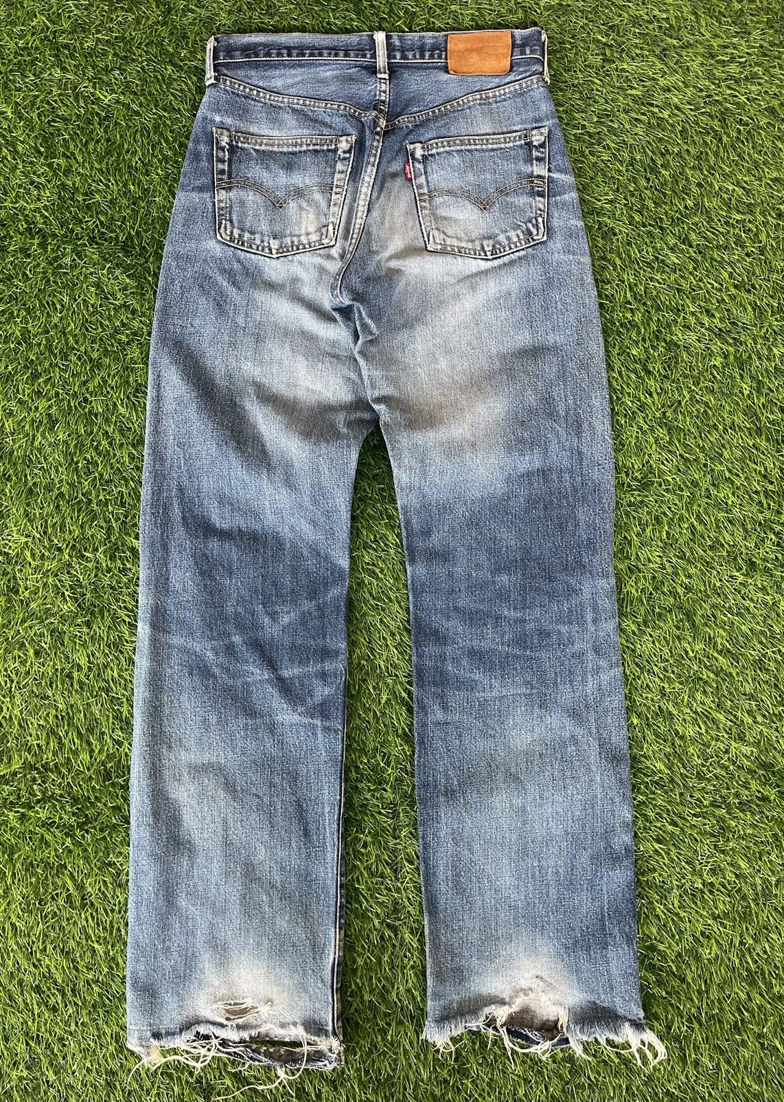 Levi's Vintage Clothing Vintage’90s TRASHED🔥LEVI’S 503B XX🔥BIG E SELVEDGE DENIM Size US 30 / EU 46 - 15 Thumbnail