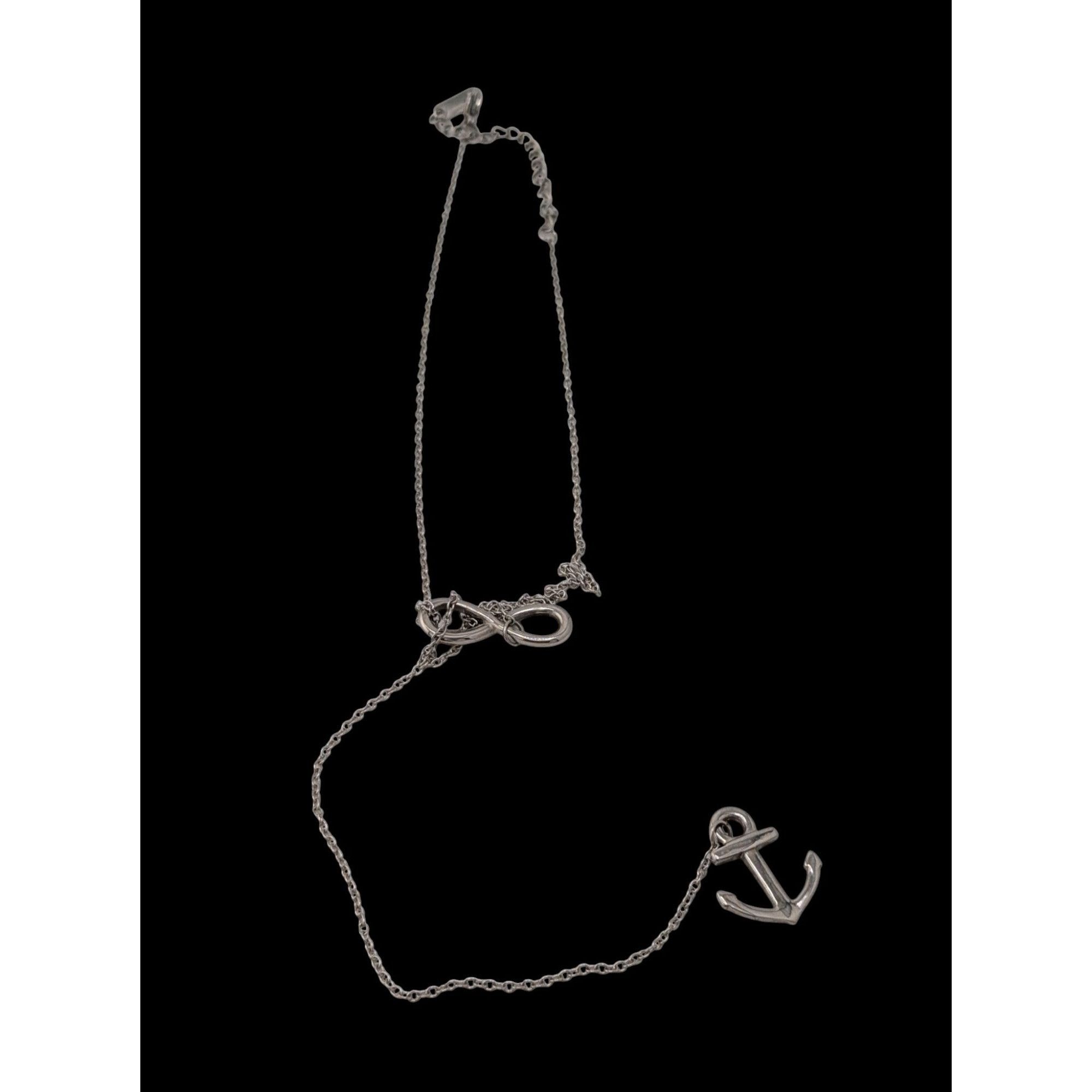 Other Nautical Infinity Anchor Lariat Silver Tone Necklace Size ONE SIZE - 6 Thumbnail