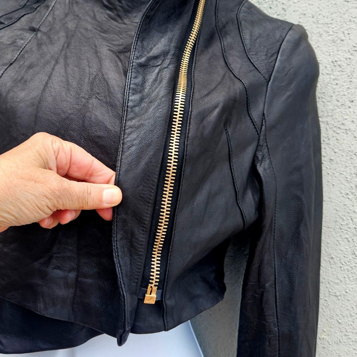 Other Vintage Pegah Anvarian Black Lambskin Leather Cropped Bolero Size S / US 4 / IT 40 - 12 Thumbnail