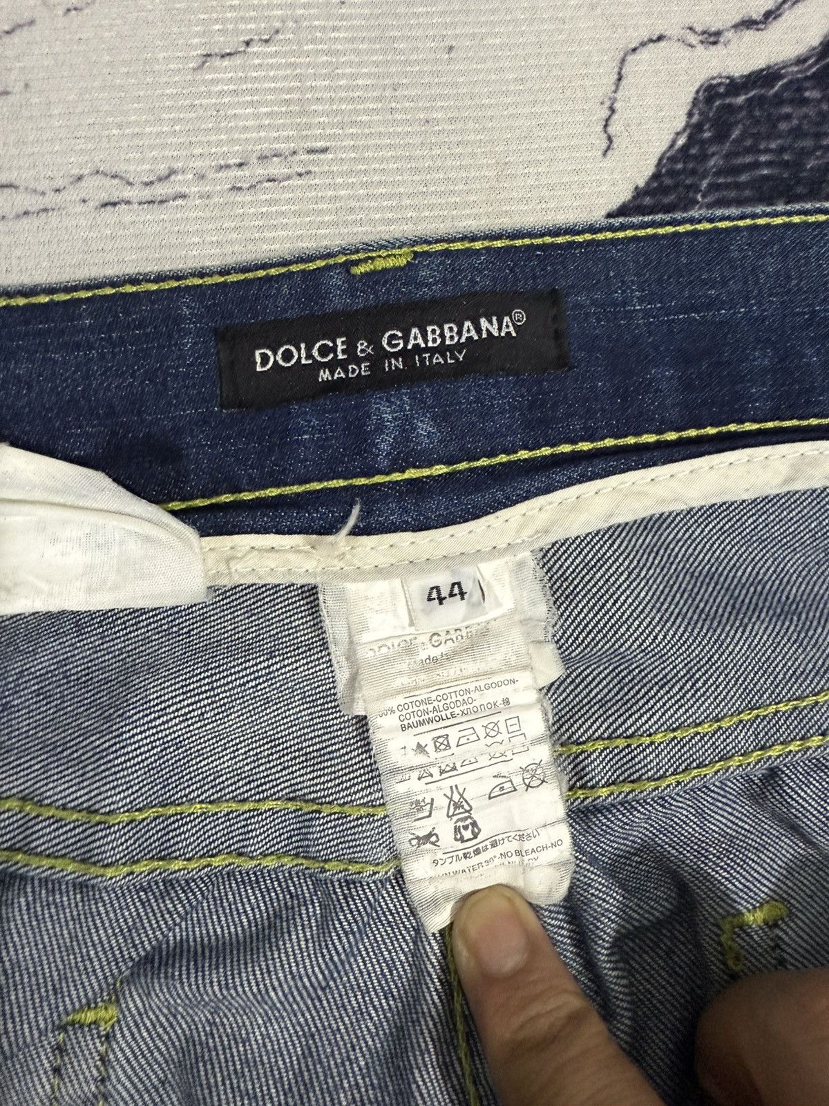 Dolce & Gabbana Vintage Dolce & Gabbana acid wash jeans loose fit Size US 32 / EU 48 - 9 Thumbnail