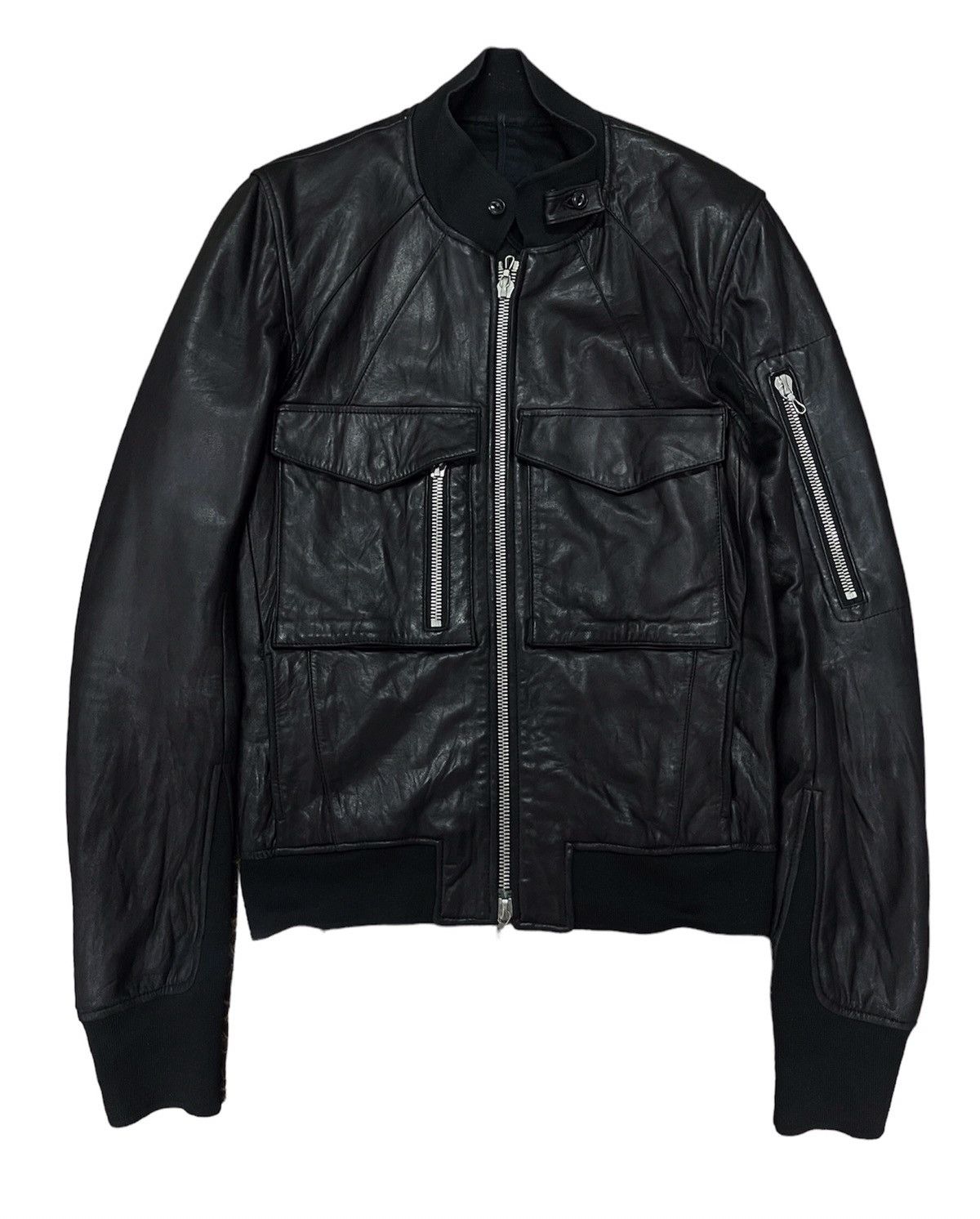 If Six Was Nine × Le Grande Bleu (L.G.B.) × SEMBL SEMBL Leather Zipper Jacket Size US S / EU 44-46 / 1 - 1 Thumbnail