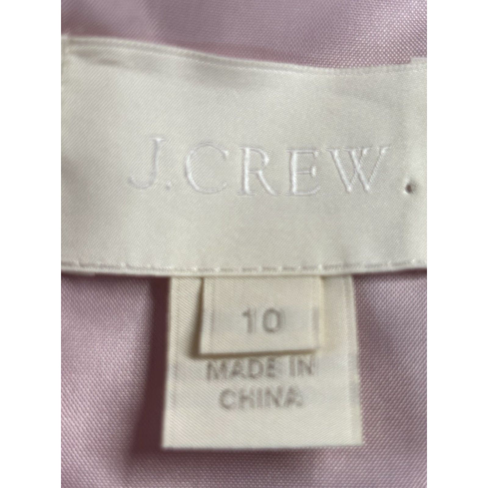 J.Crew J. Crew Mae Dress Women's Dress Size 10 Pink Sweetheart Neckline Knee Length Sleeveless Zip Formal Size L / US 10 / IT 46 - 7 Thumbnail
