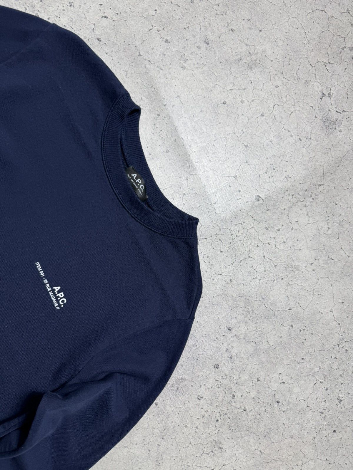 A.P.C. A.P.C Navy Sweatshirt Size S Size US S / EU 44-46 / 1 - 4 Thumbnail
