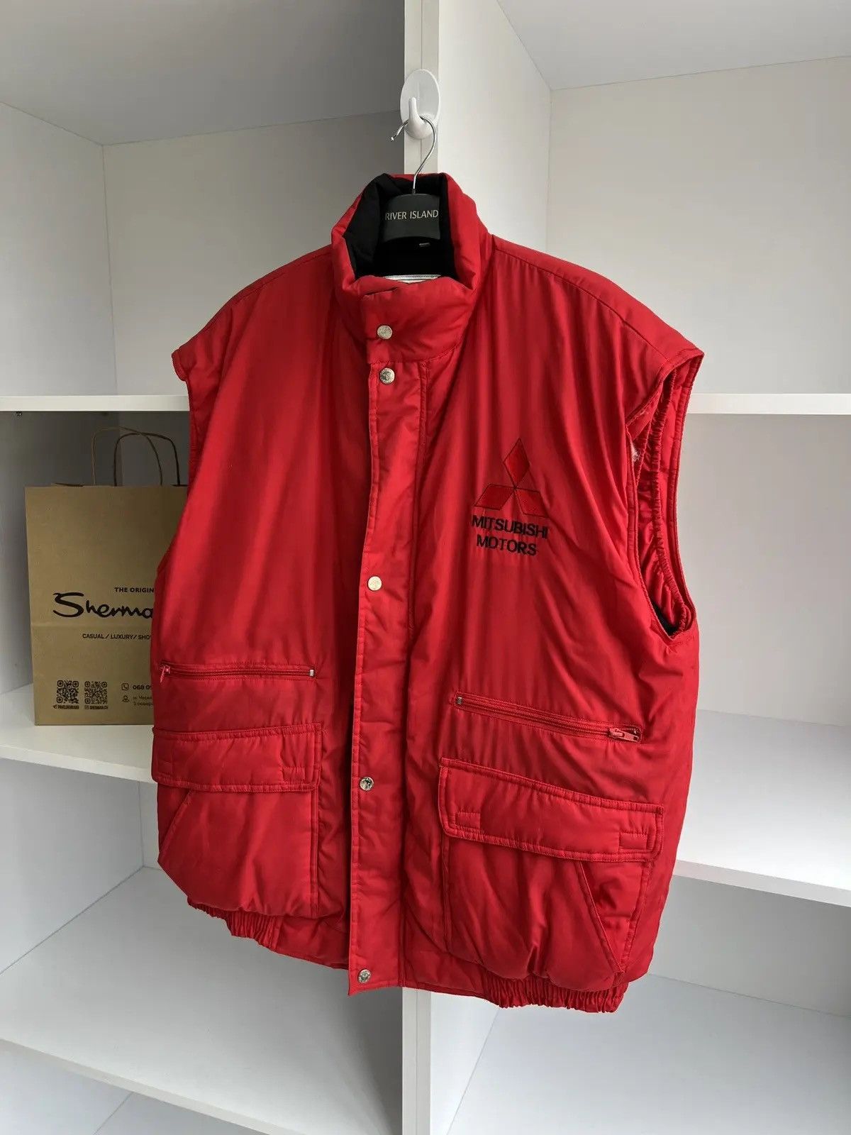 Vintage Vintage Mitsubishi Motors Racing Vest Size US L / EU 52-54 / 3 - 2 Thumbnail