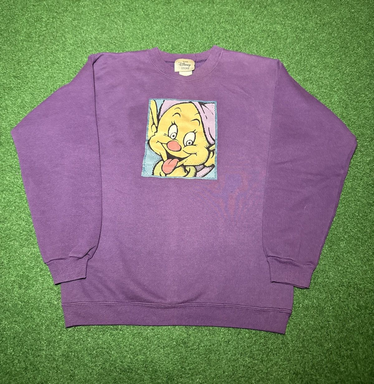 Disney Dopey Dwarf Disney 90s Crewneck Purple Small Sweatshirt Size S / US 4 / IT 40 - 1 Thumbnail