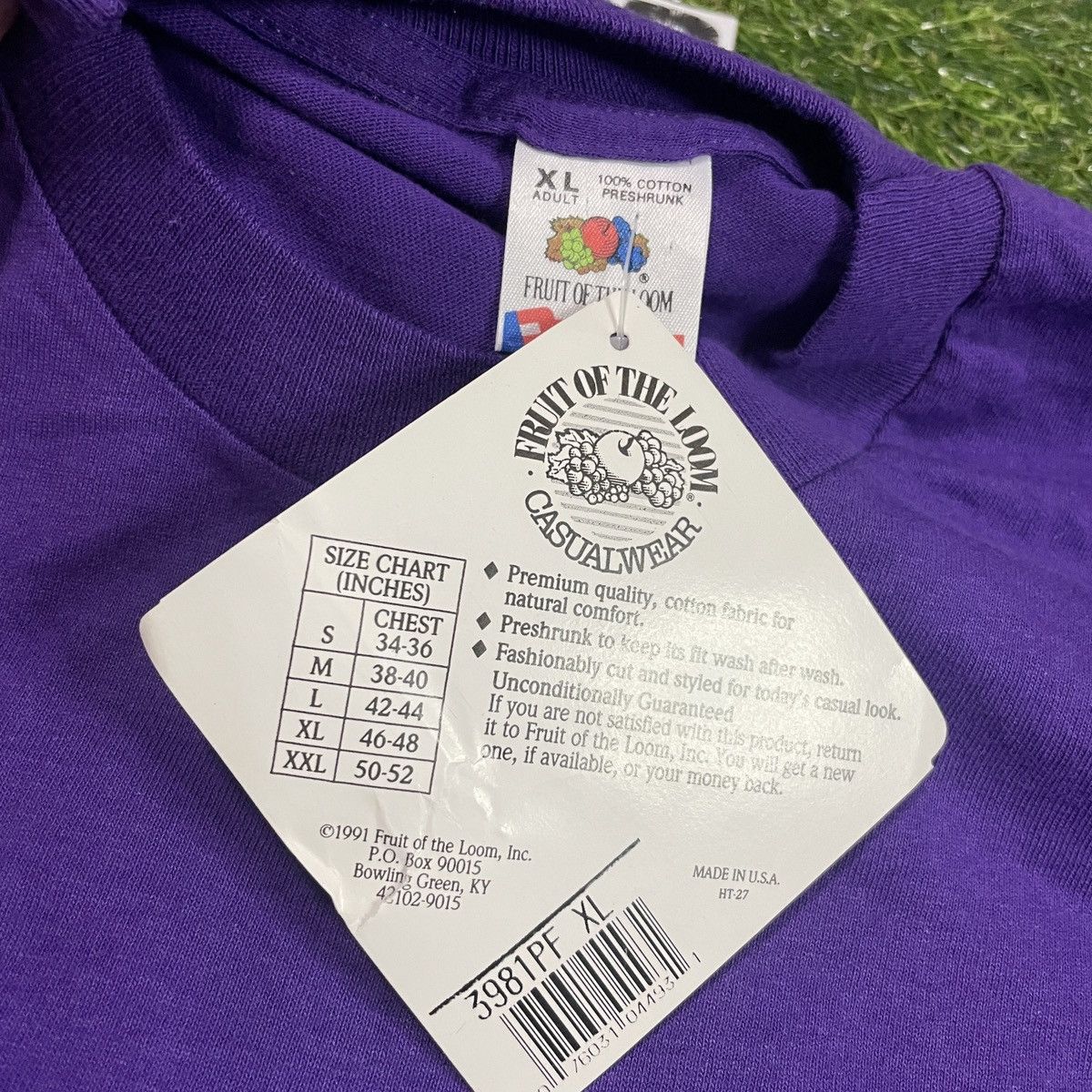 Vintage Vintage Blank Fruit of the Loom Pocket Tee Size US XL / EU 56 / 4 - 3 Thumbnail