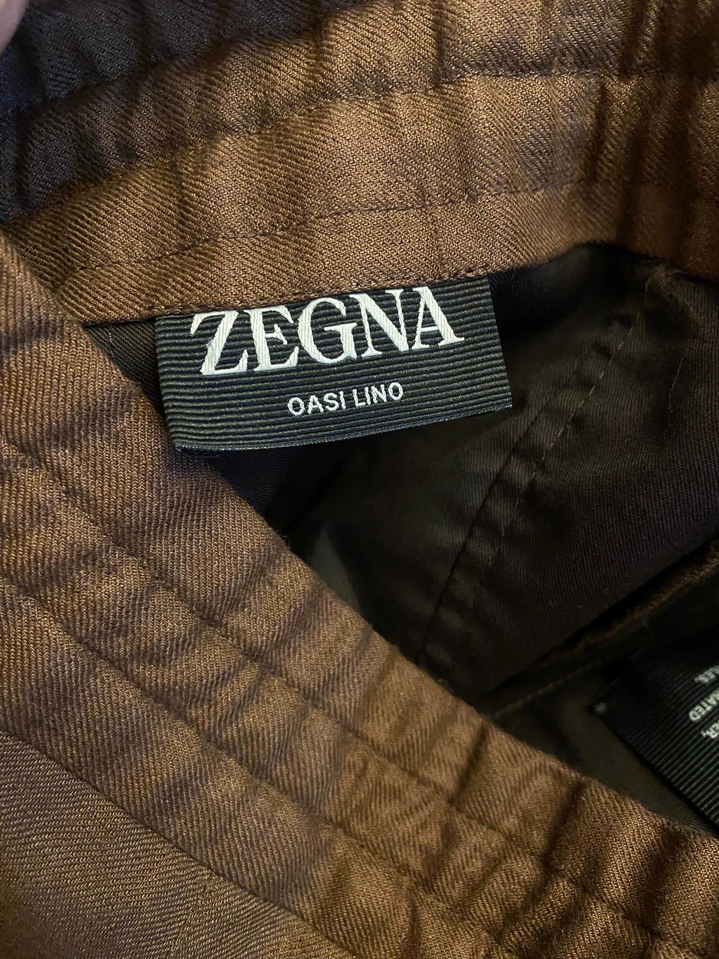 Ermenegildo Zegna ZEGNA OASI LINO Linen Swiss Elastic Waist Trousers Size US 32 / EU 48 - 8 Thumbnail