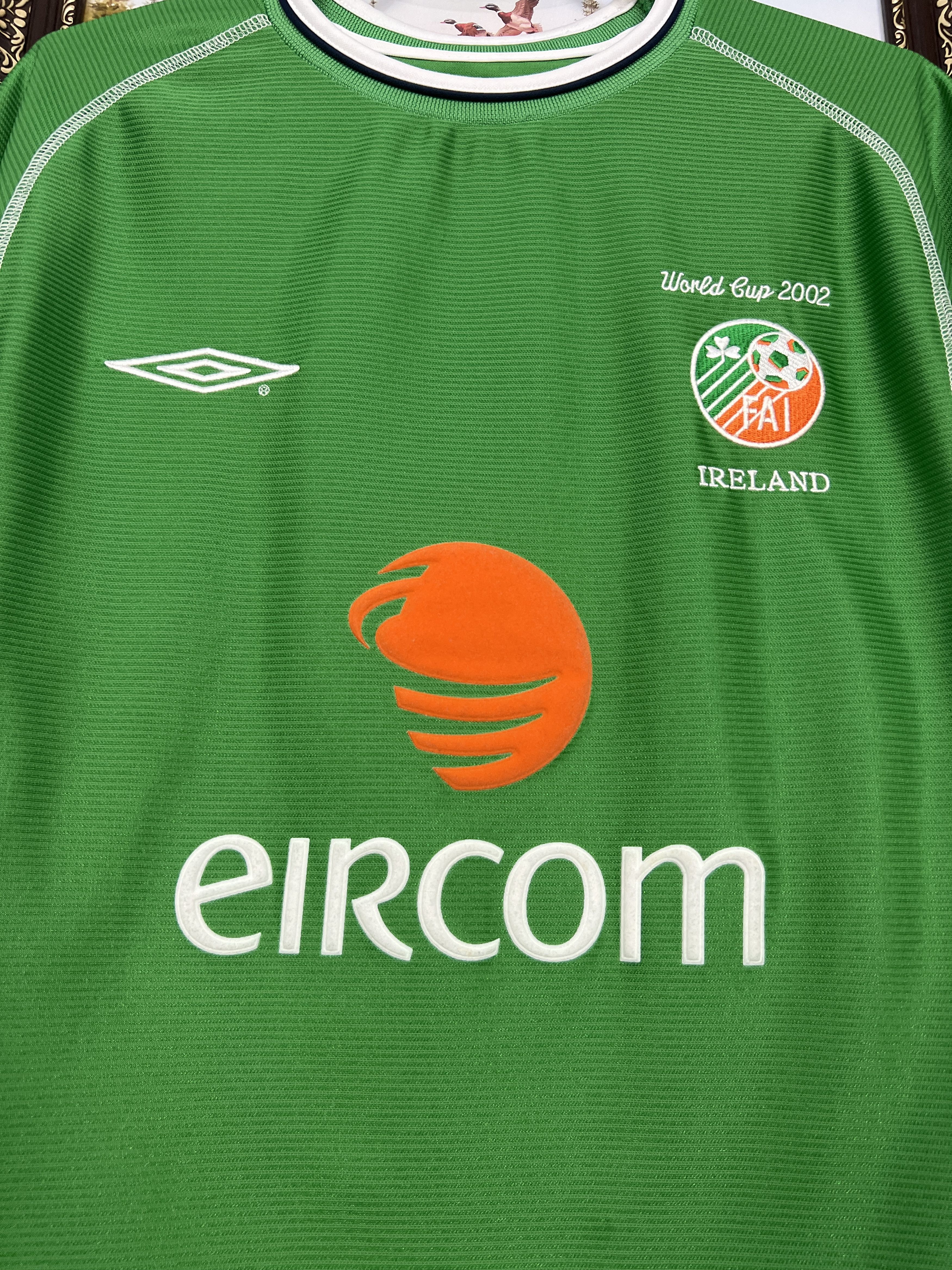 Reebok Republic of Ireland Home football shirt 2001 Soccer Umbro Size US M / EU 48-50 / 2 - 3 Thumbnail