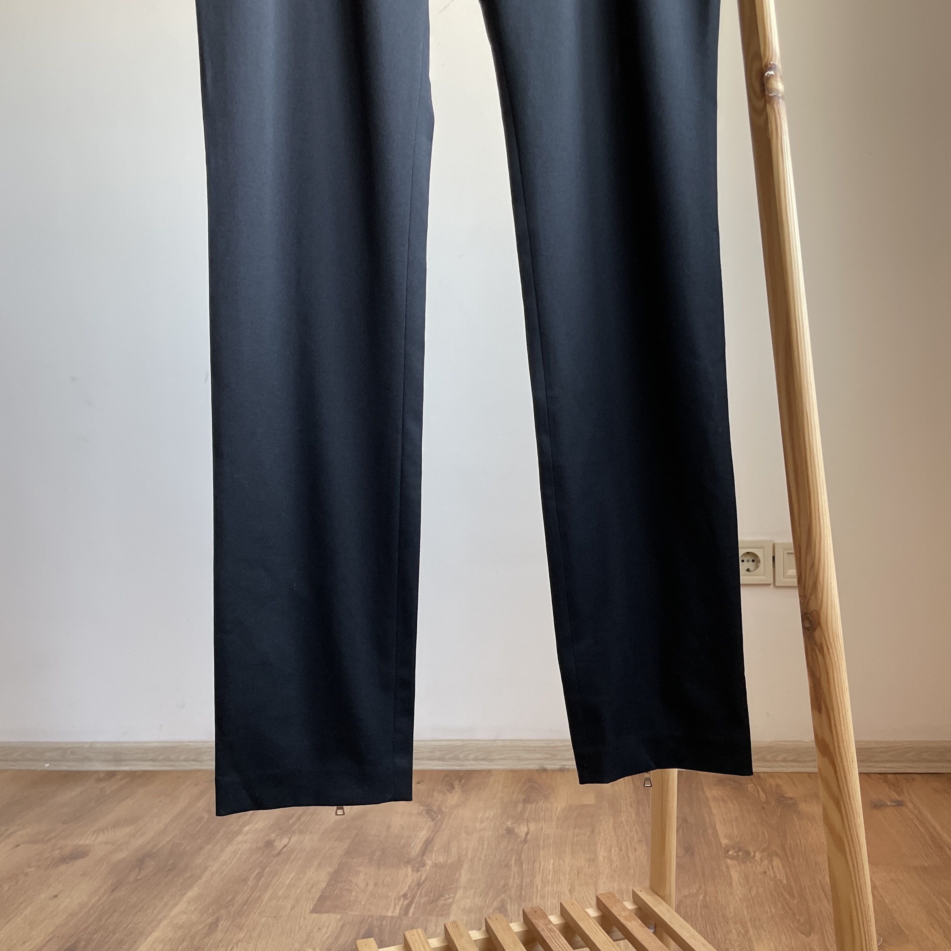 Prada Prada Womens 2008 Ankle Zip Wool Dress Trousers Size IT 46 Size 32" / US 10 / IT 46 - 5 Thumbnail
