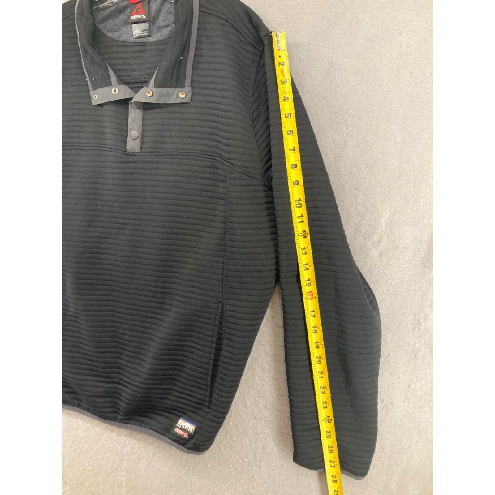 Vintage Gerry Jacket Mens 2XL Black Quilted Softshell Stand-Up Collar Outdoor Hiking Middle-Length Coat Men’s Regular Fit Casual Jacket Size US XXL / EU 58 / 5 - 4 Thumbnail