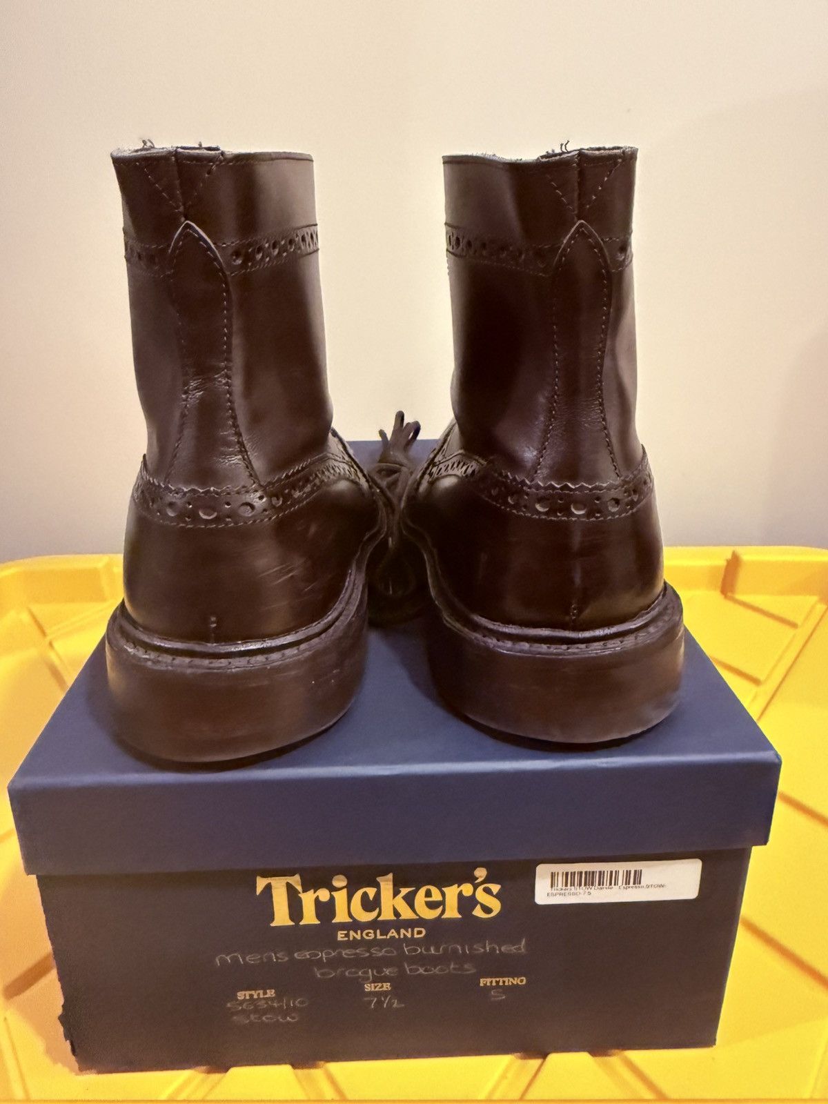 Tricker's STOW COUNTRY BOOT - ESPRESSO BURNISHED Size US 8.5 / EU 41-42 - 2 Thumbnail