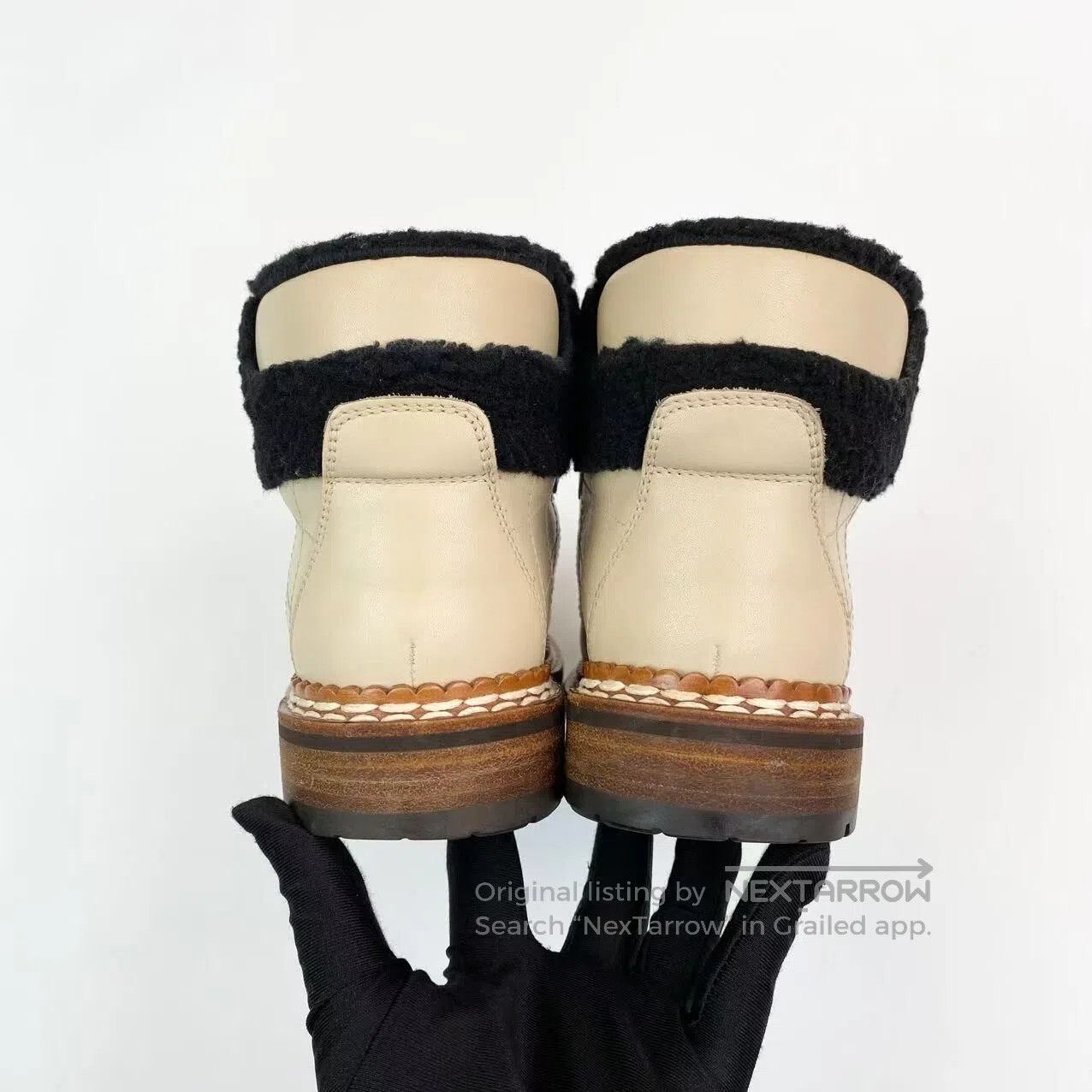 Chanel Chanel Brown checkerboard dark pattern logo snow boots| Size US 6 / IT 36 - 5 Thumbnail