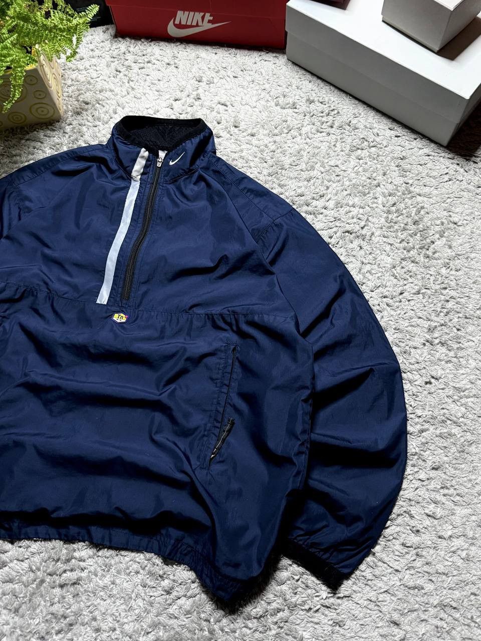Nike 90s Nike TN Vintage Nylon Oversized Drill Drip Jacket Rare Size US L / EU 52-54 / 3 - 3 Thumbnail