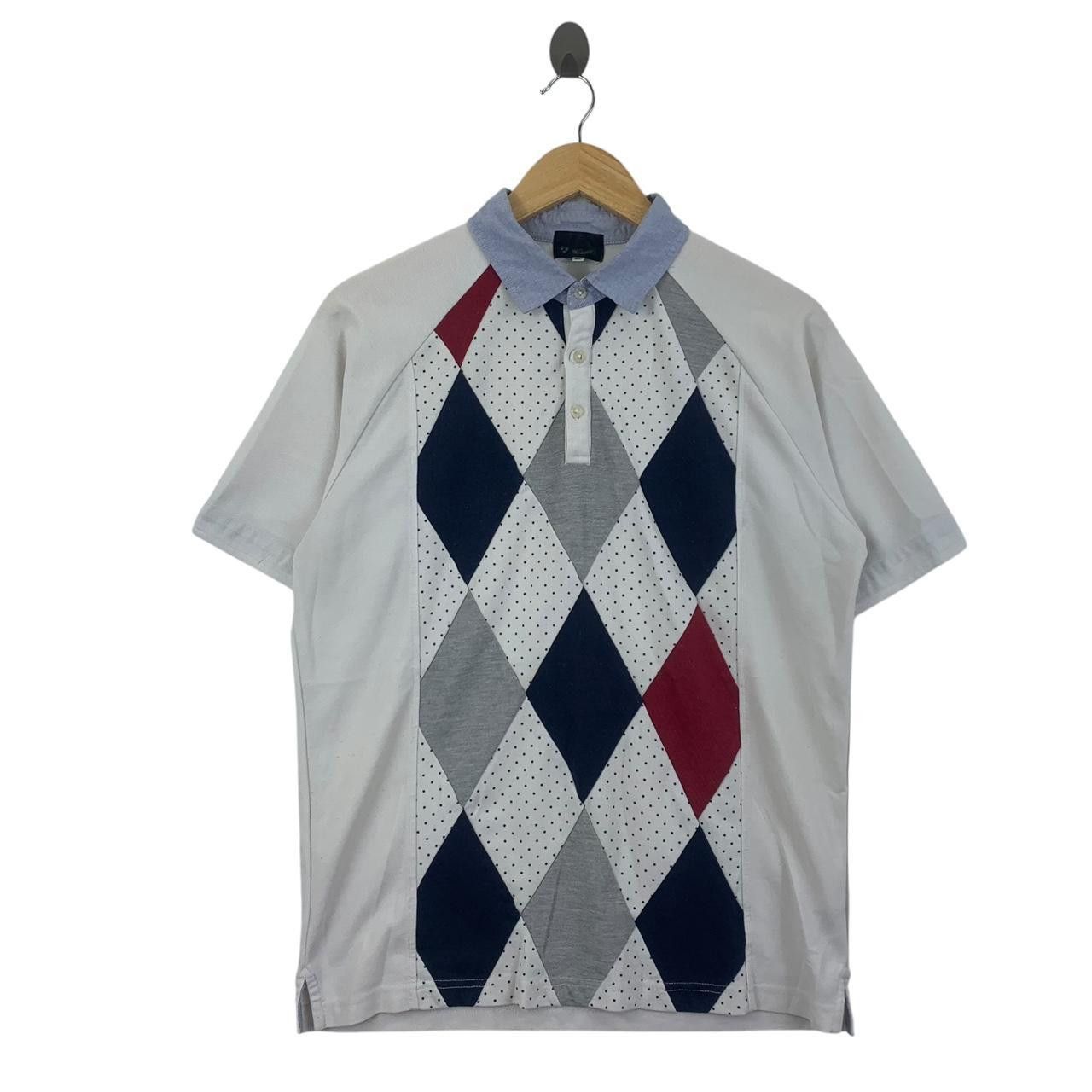 Takeo Kikuchi Vintage TAKEO KIKUCHI TK Collection Argyle Polo Tee Size XL / US 12-14 / IT 48-50 - 1 Thumbnail