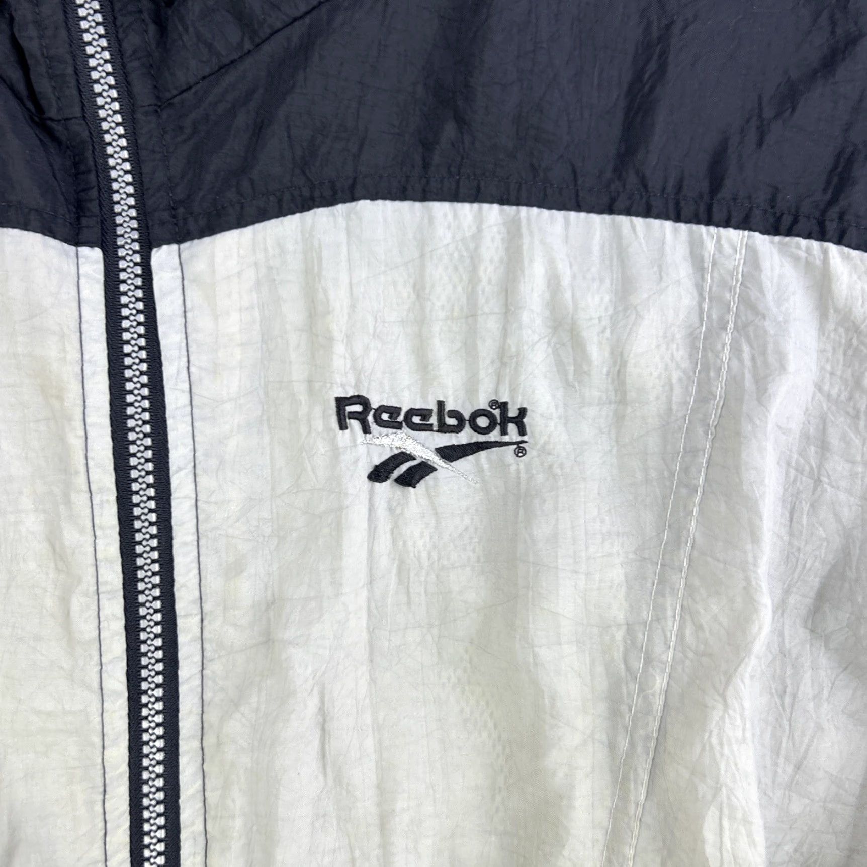 Reebok VINTAGE Reebok Jacket Womens XL Black Full Zip Windbreaker High Neck Outdoor Logo Casual Size XL / US 12-14 / IT 48-50 - 4 Thumbnail