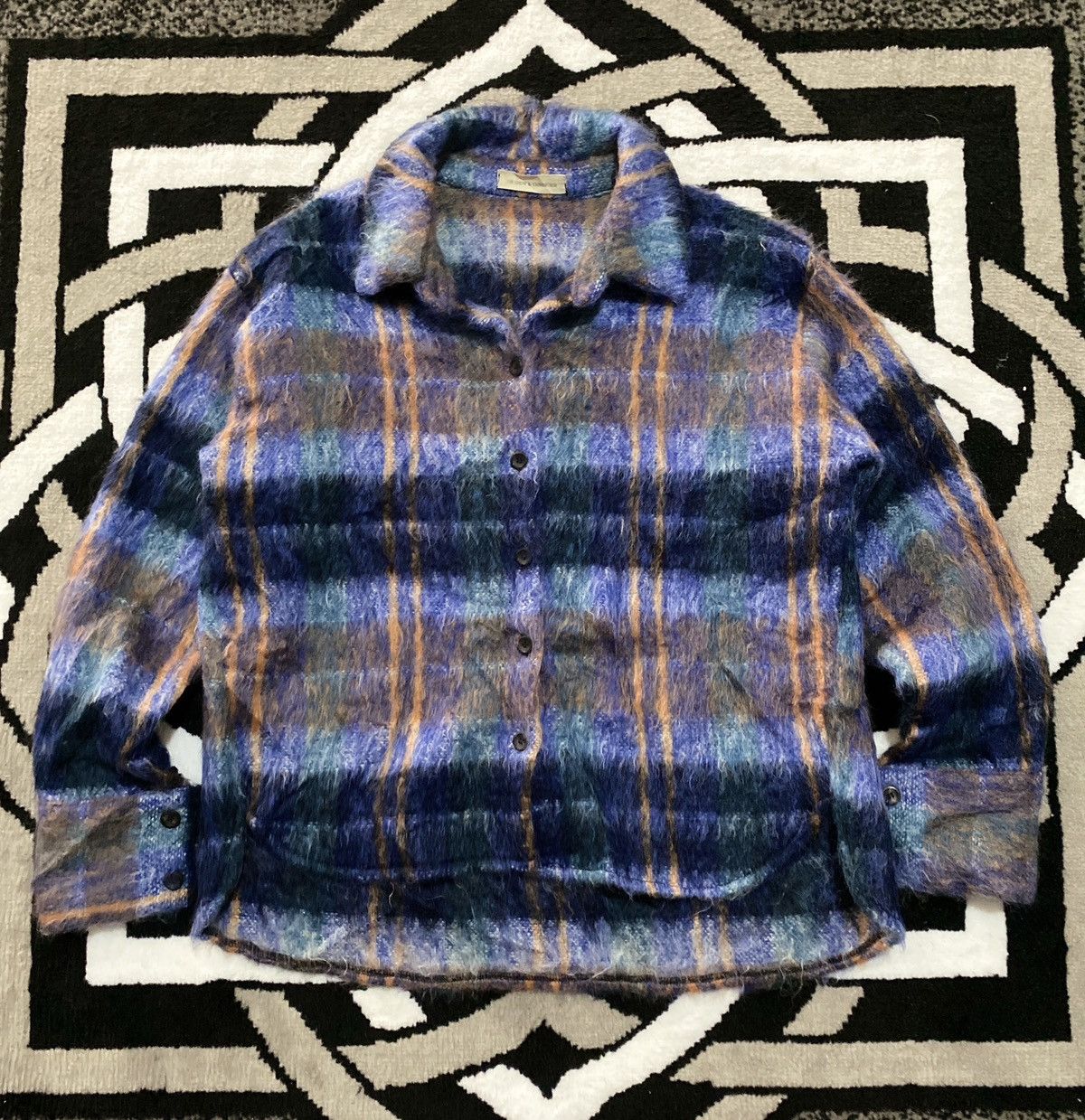 Acne Studios Mohair Plaid Knit Button Shirt DB show Size US M / EU 48-50 / 2 - 1 Thumbnail