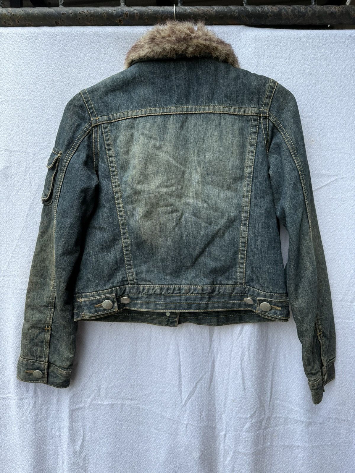 Yohji Yamamoto Fur Denim Jacket Sisley Ifsixwasnine Lgb Styled Size US S / EU 44-46 / 1 - 2 Thumbnail