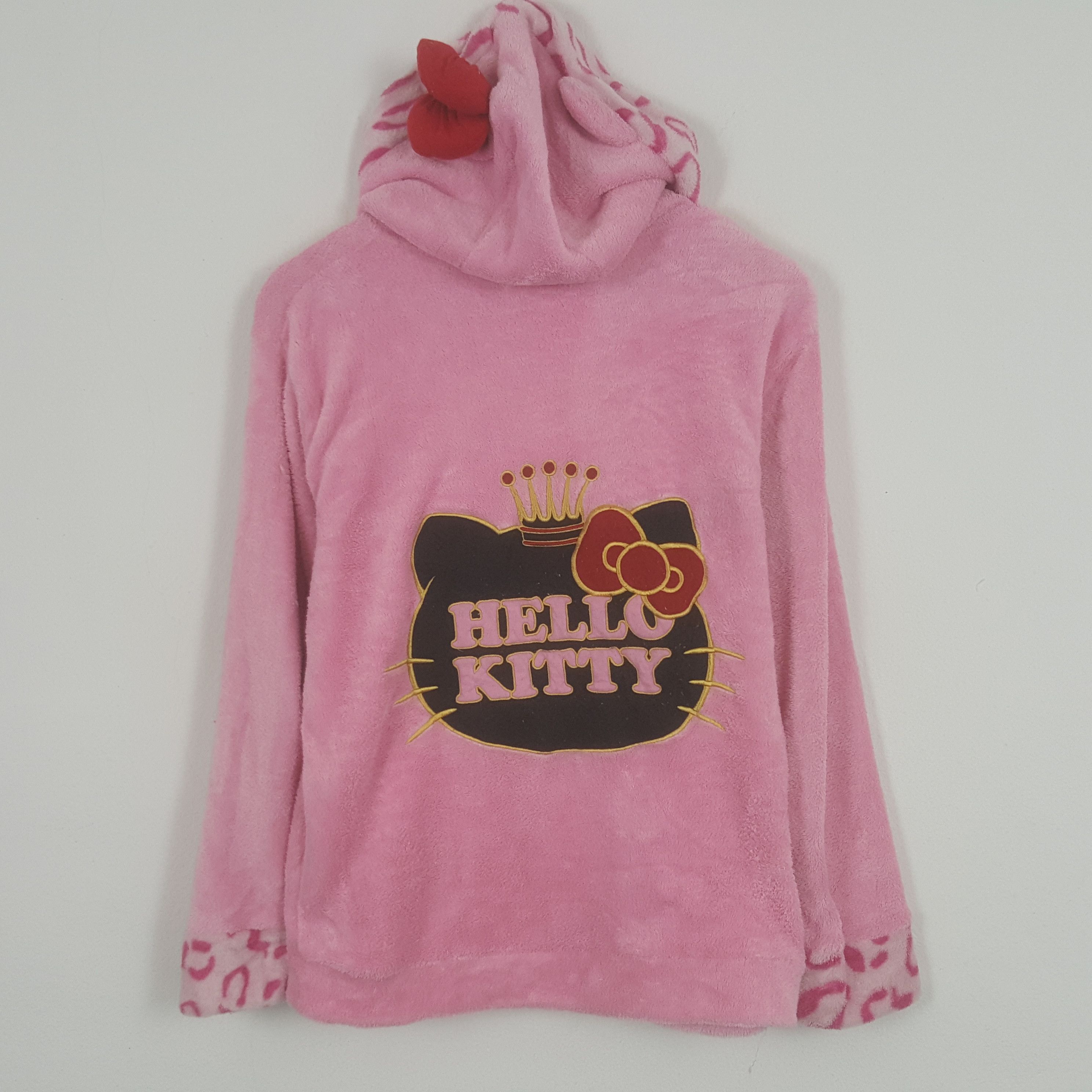 Cartoon Network × Vintage Vintage Hello Kitty Sherpa Zipper Jacket Hoodies Size S / US 4 / IT 40 - 1 Thumbnail