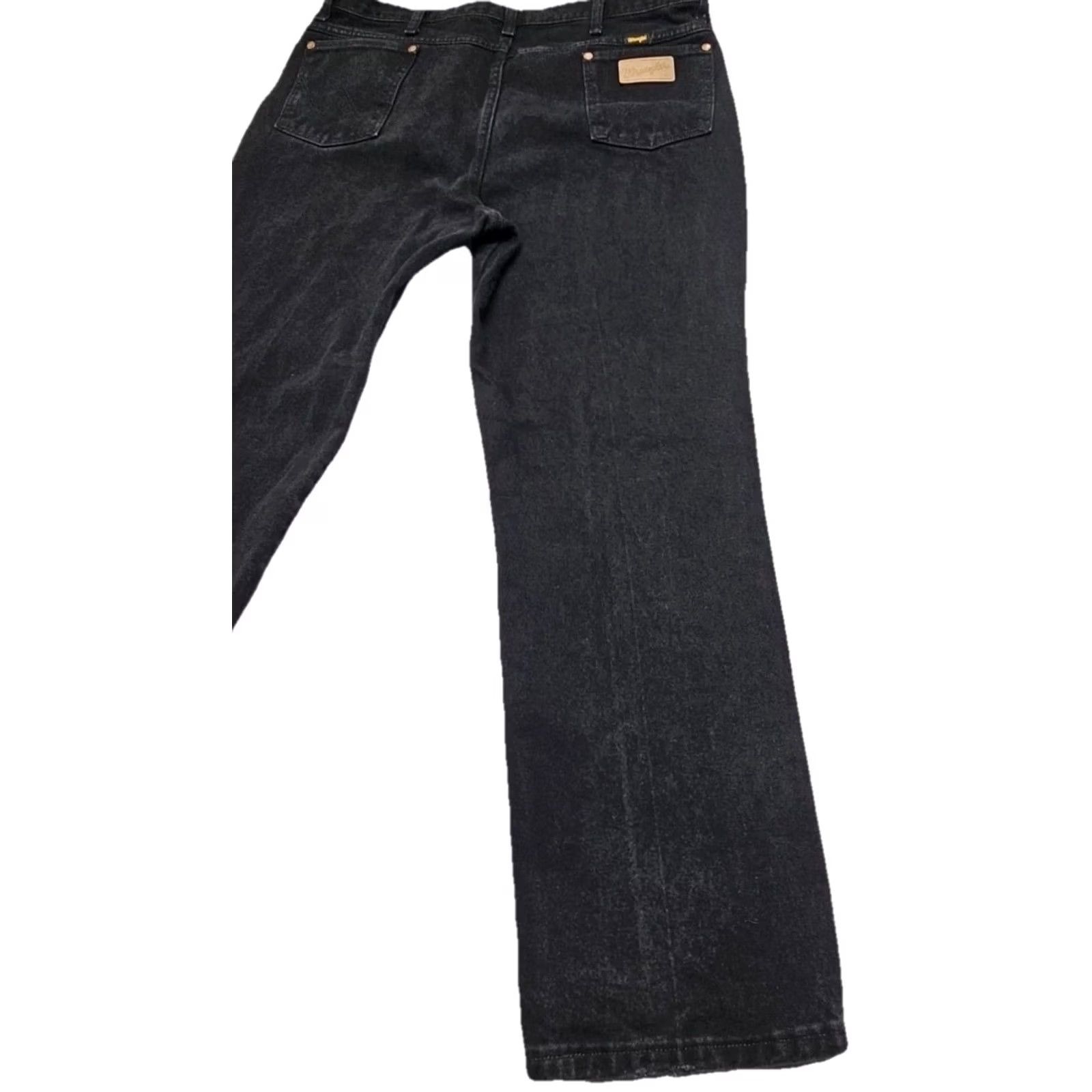 Wrangler Wrangler Cowboy Cut Slim Fit Jeans Mens 40x32 Black Western Denim USA Shirt? Size US 40 / EU 56 - 7 Thumbnail