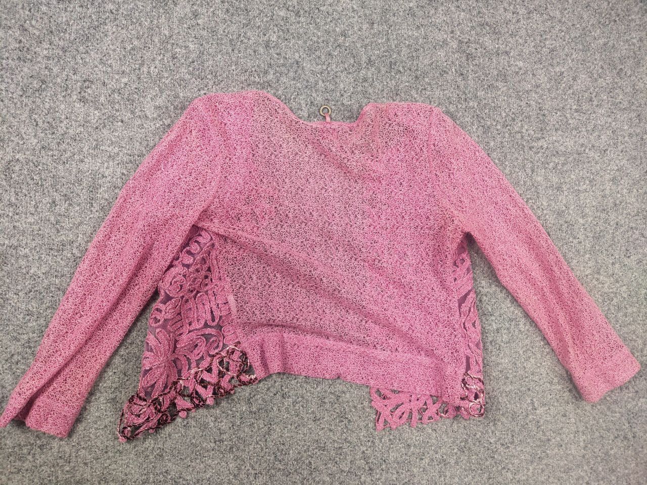 Vintage Save the Queen Pink Blazer jacket decorative lace elements Size S / US 4 / IT 40 - 8 Thumbnail