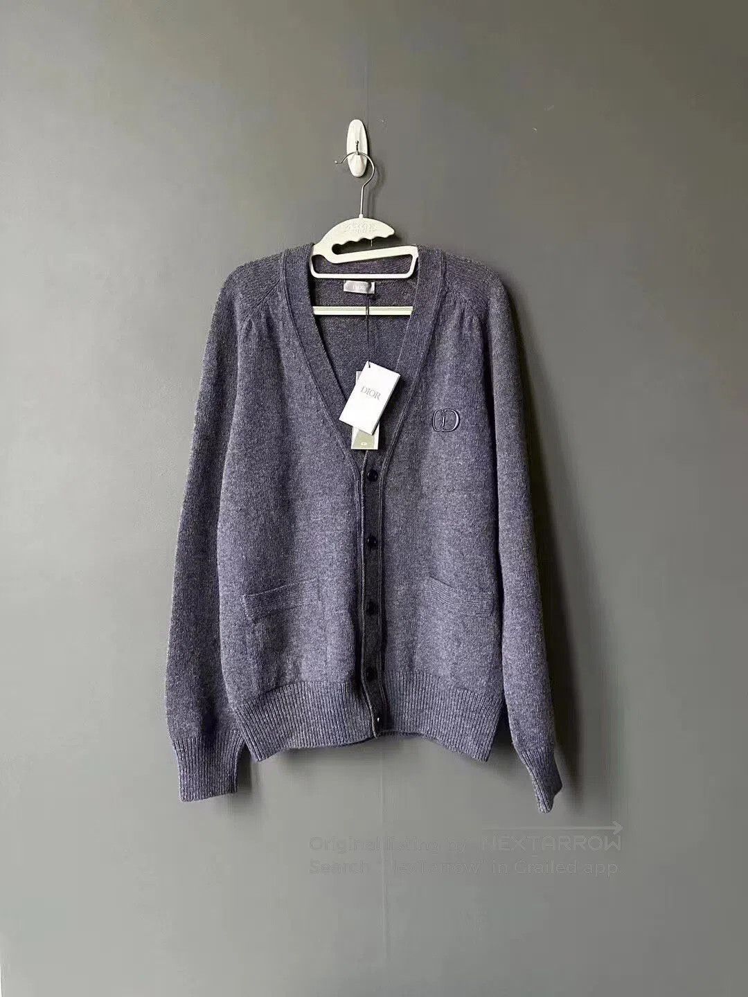 Dior Dior CD embroidered cardigan| Size L / US 10 / IT 46 - 1 Thumbnail