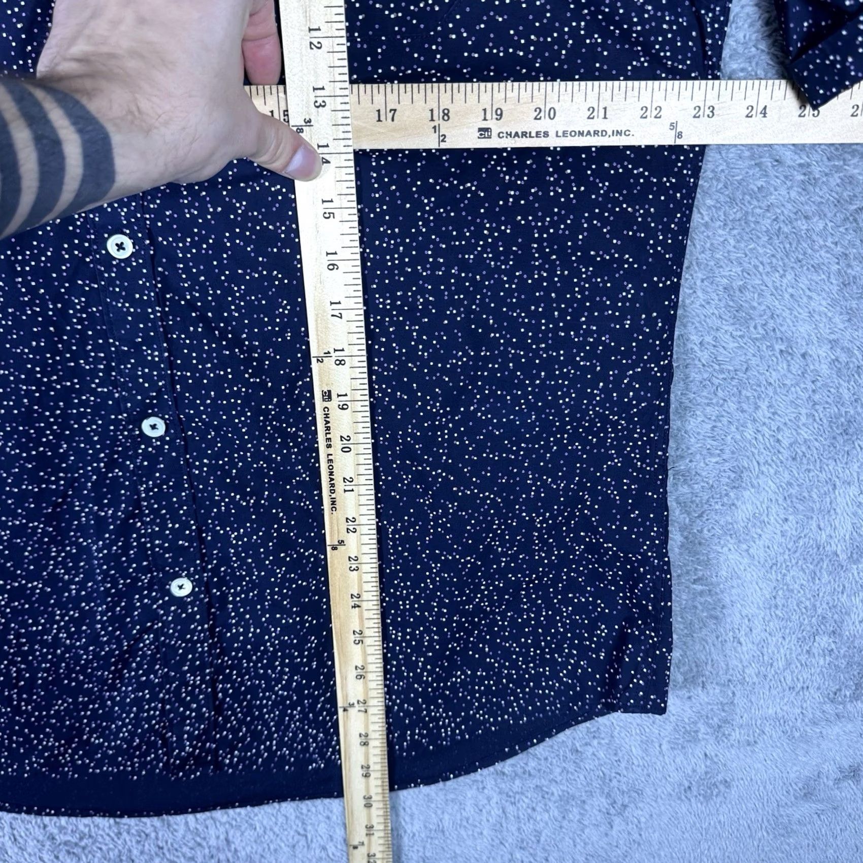 Vintage 7 Diamonds 4-Way Stretch Shirt Mens XL Premium California Stars Geometric Shirt Mens XL Geometric Stars Front Button-Up Shirt - 7 Diamonds Size US XL / EU 56 / 4 - 7 Thumbnail
