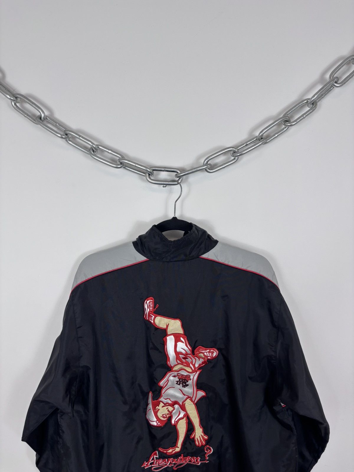 Other Vintage USA Design Y2K Big Logo Black/Grey Hype Track Jacket Size US S / EU 44-46 / 1 - 21 Thumbnail