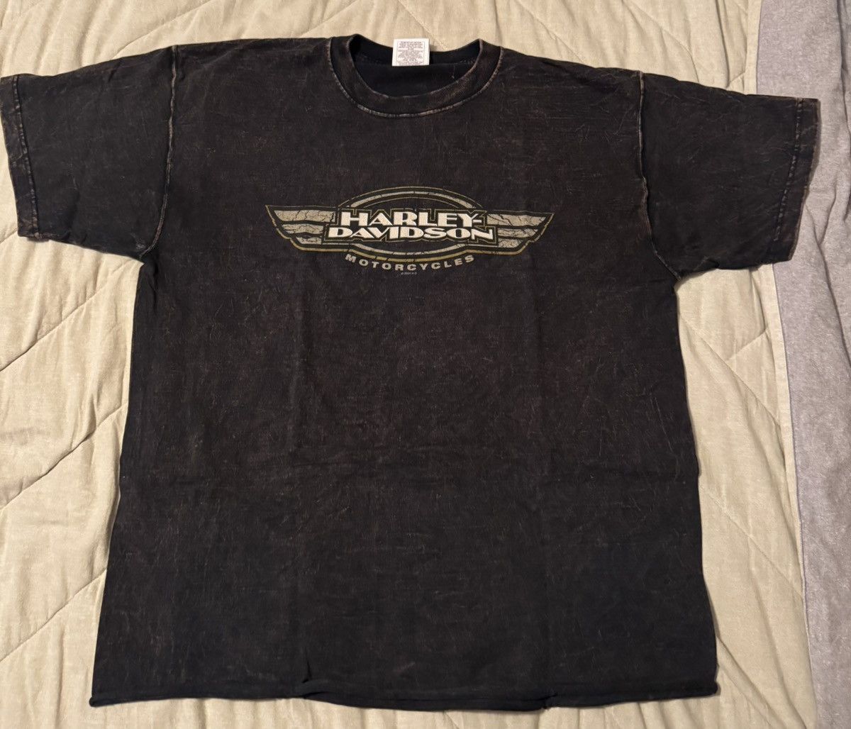 Harley Davidson × Vintage Vintage Harley Tee Unique Wash Size US XL / EU 56 / 4 - 1 Thumbnail