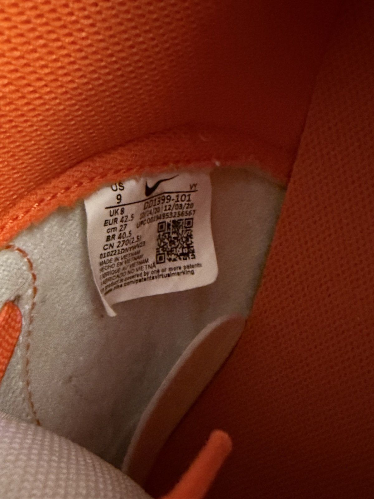 Nike Nike dunk HI Retro “Syracuse” Size US 9 / EU 42 - 9 Thumbnail