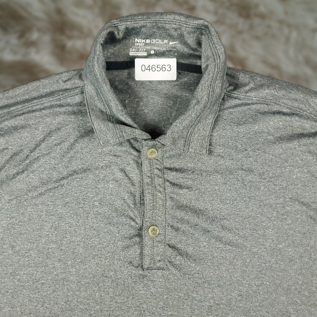 Nike Nike Polo Shirt Mens Large Gray Swoosh Casual Short Sleeve Nike Dri-Fit Polo Size US L / EU 52-54 / 3 - 1 Thumbnail